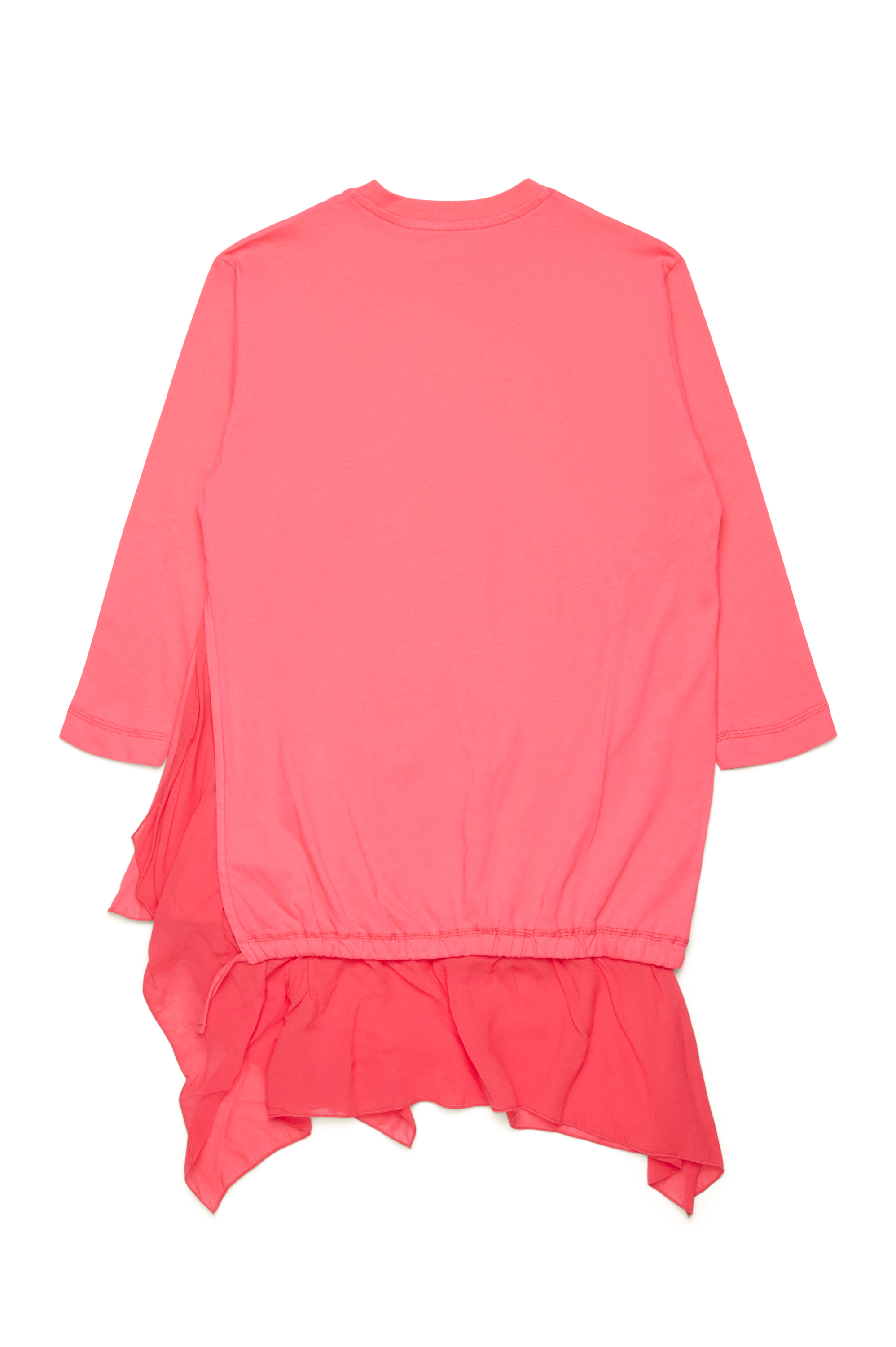 Diesel - DROLLETTE ML, Woman's T-shirt dress with floaty hem in Pink - 2