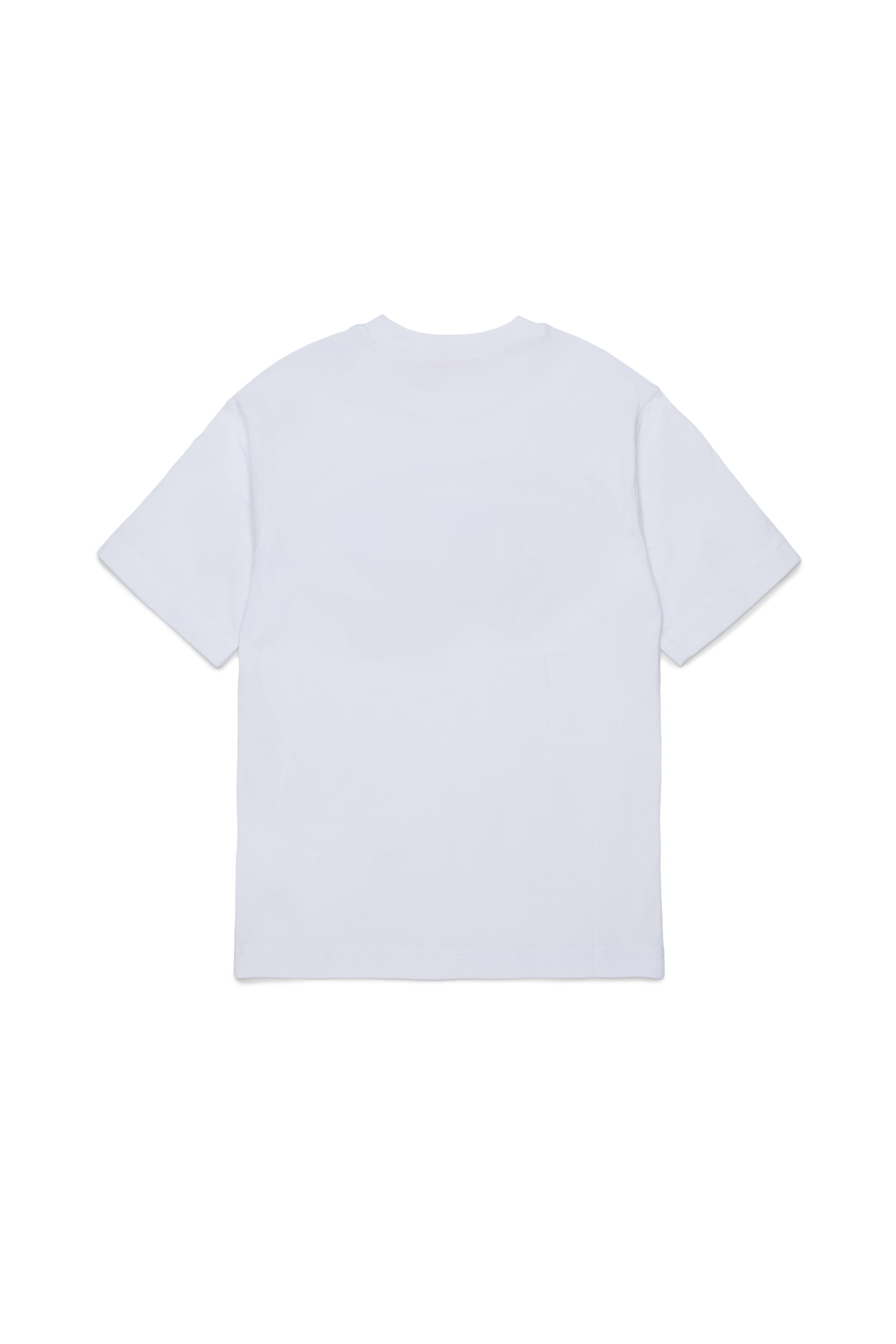 Diesel - TVEL OVER, Man's T-shirt with two-tone Oval D print in White - 2