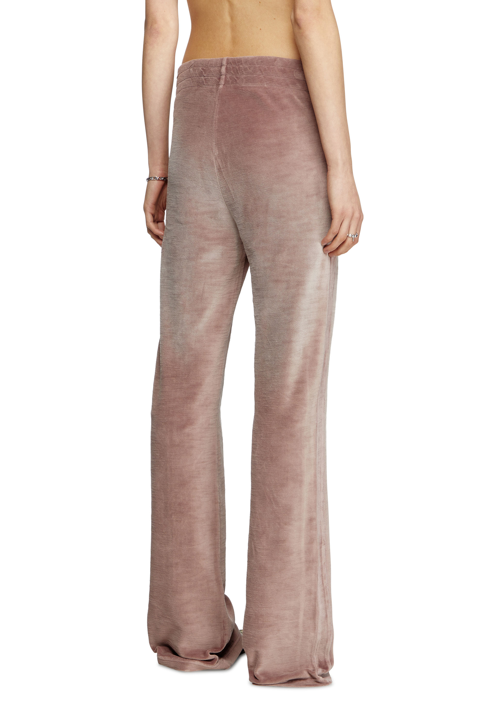 Diesel - P-ELY-Q1, Woman's Wide leg sweatpants in Pink - 3