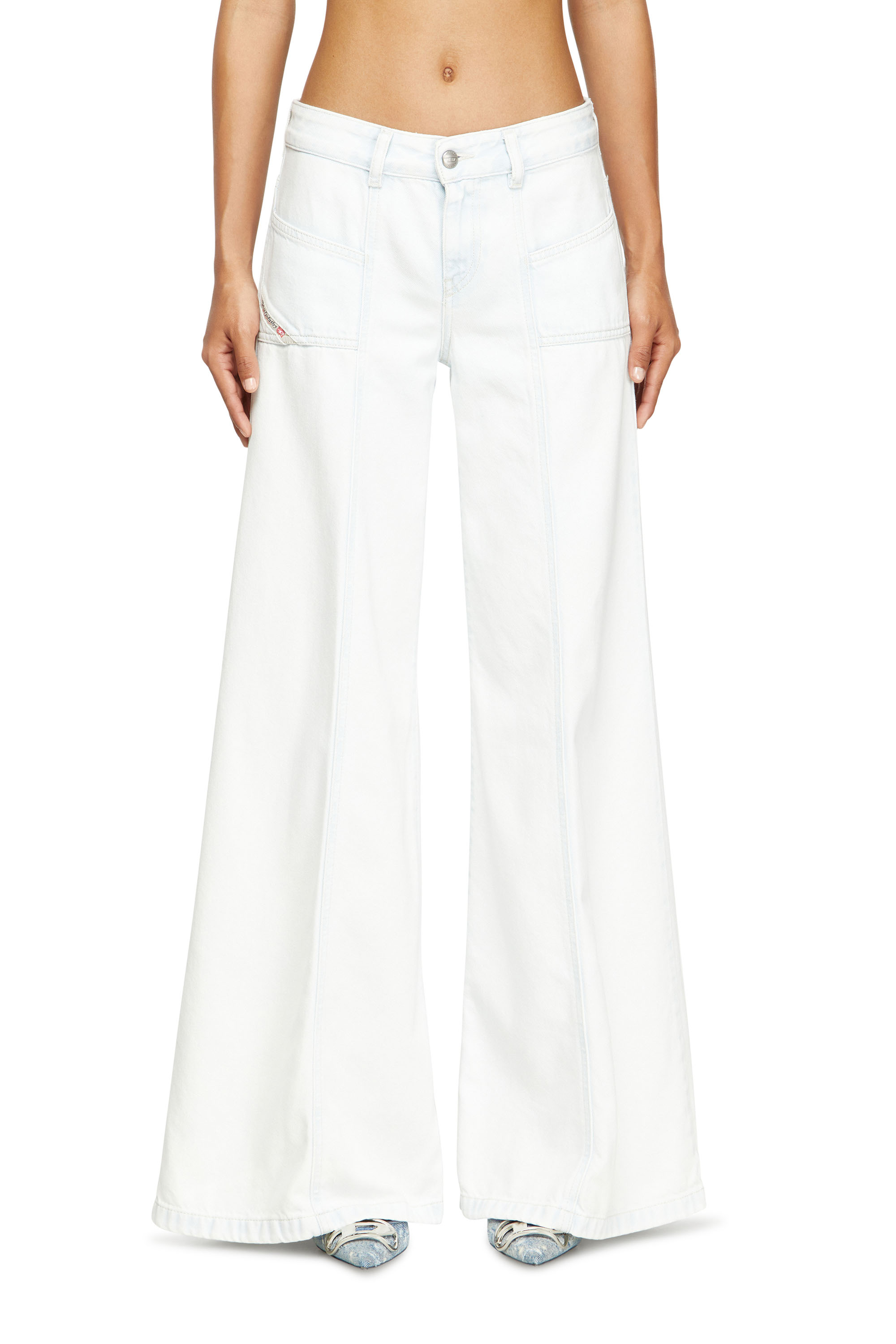 Diesel - Woman's Flare Jeans D-Akii 09M08, White - 3