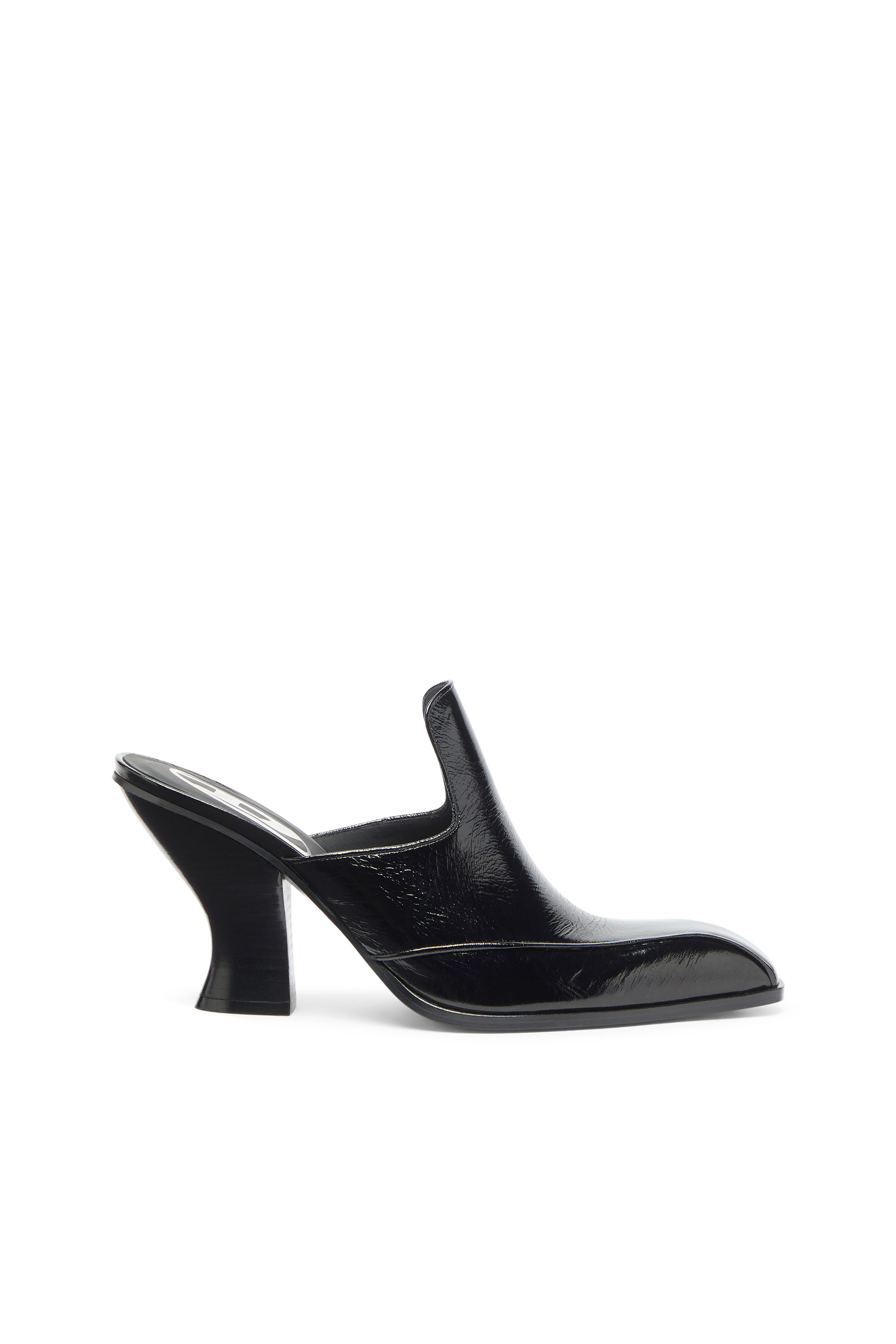 Diesel - D-LUFFY-75-MULE, Woman's D-Luffy - Western-style mules in patent leather in Black - 1