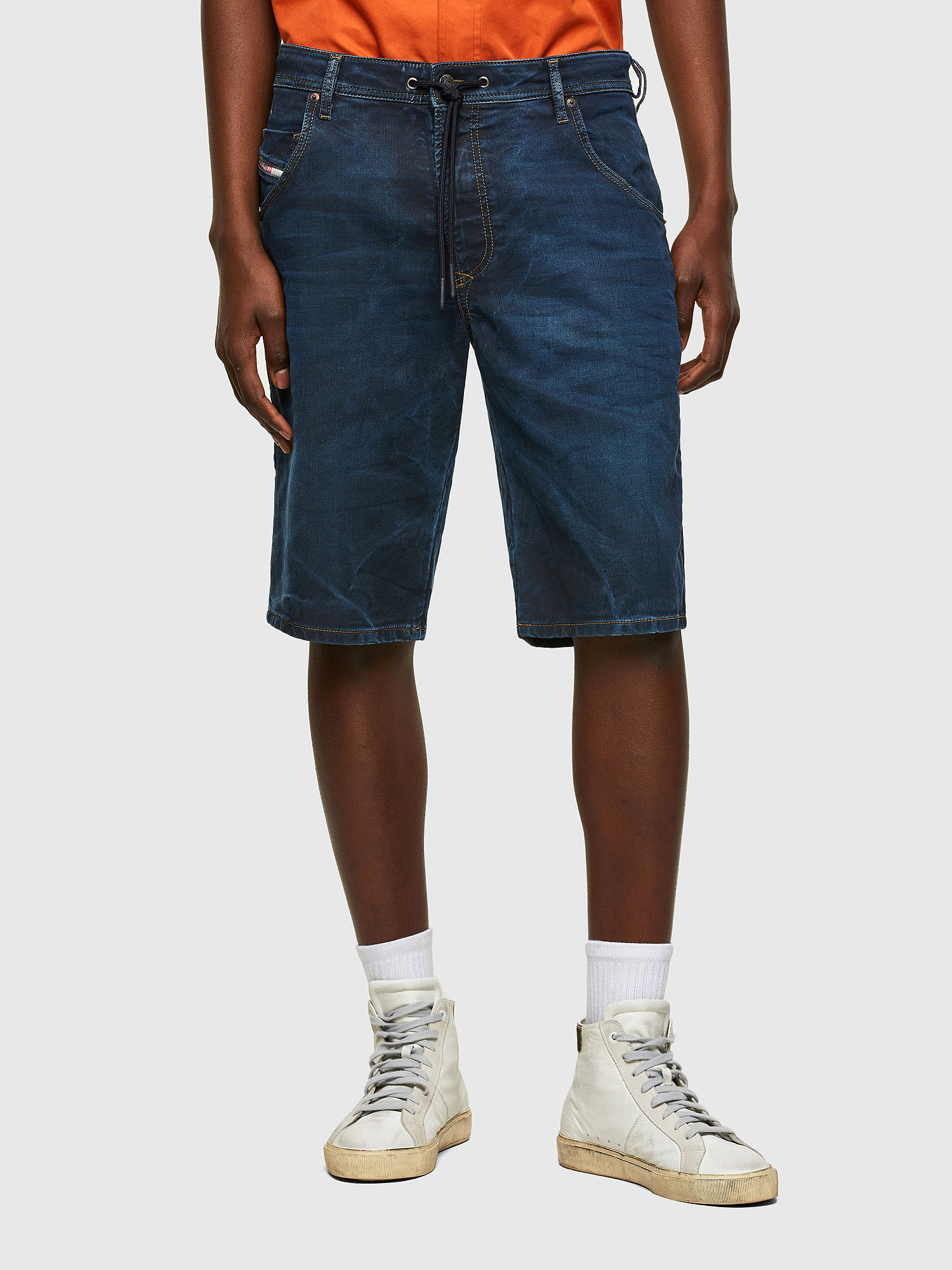 D-KROOSHORT-Y JOGGJEANS, Dark Blue Diesel - D-KROOSHORT-Y JOGGJEANS, Dark Blue - Shorts - Image 1