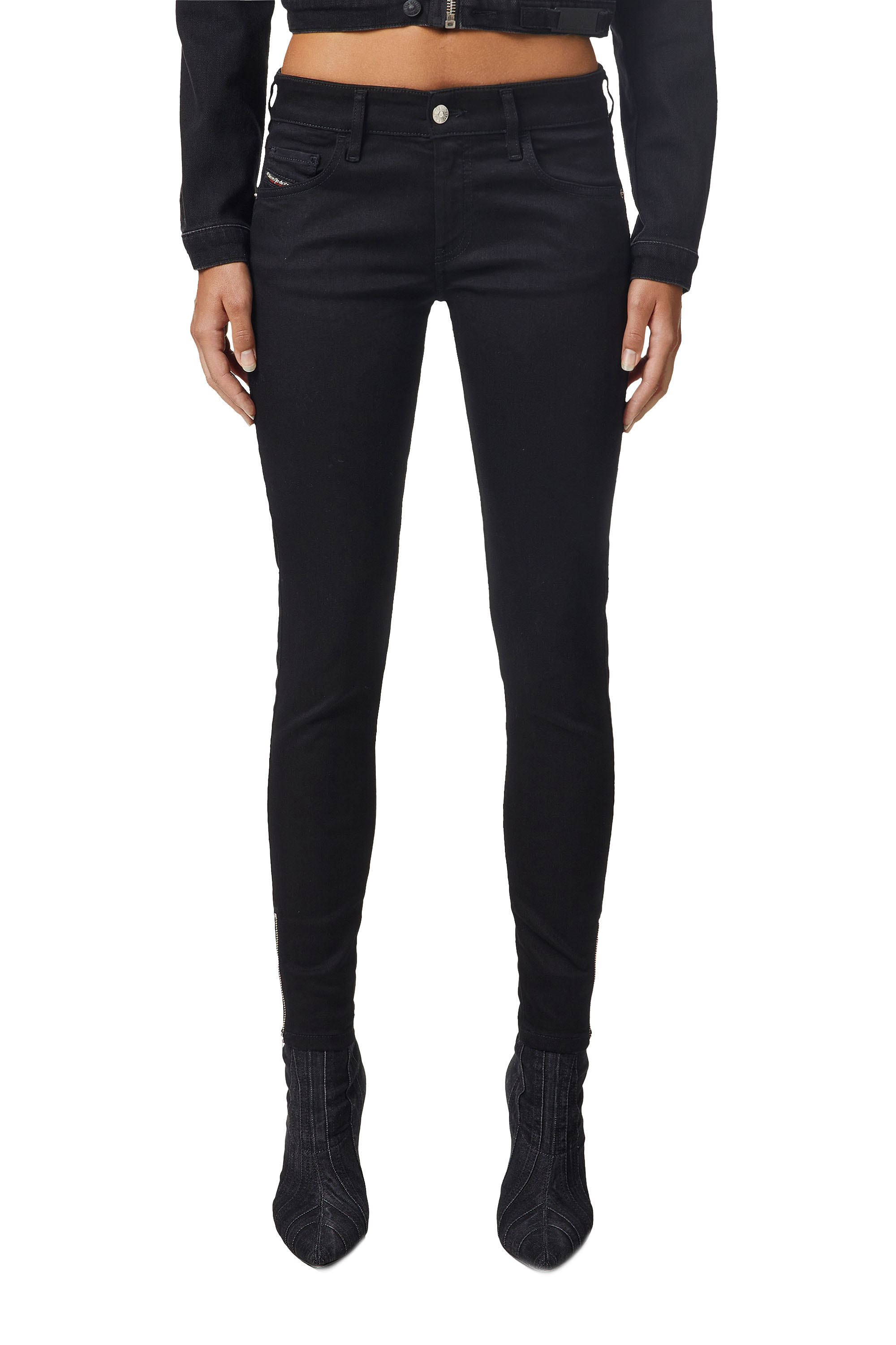 Slandy Low 069EF, Black/Dark grey Diesel - Slandy Low 069EF, Black/Dark grey - Jeans - Image 1