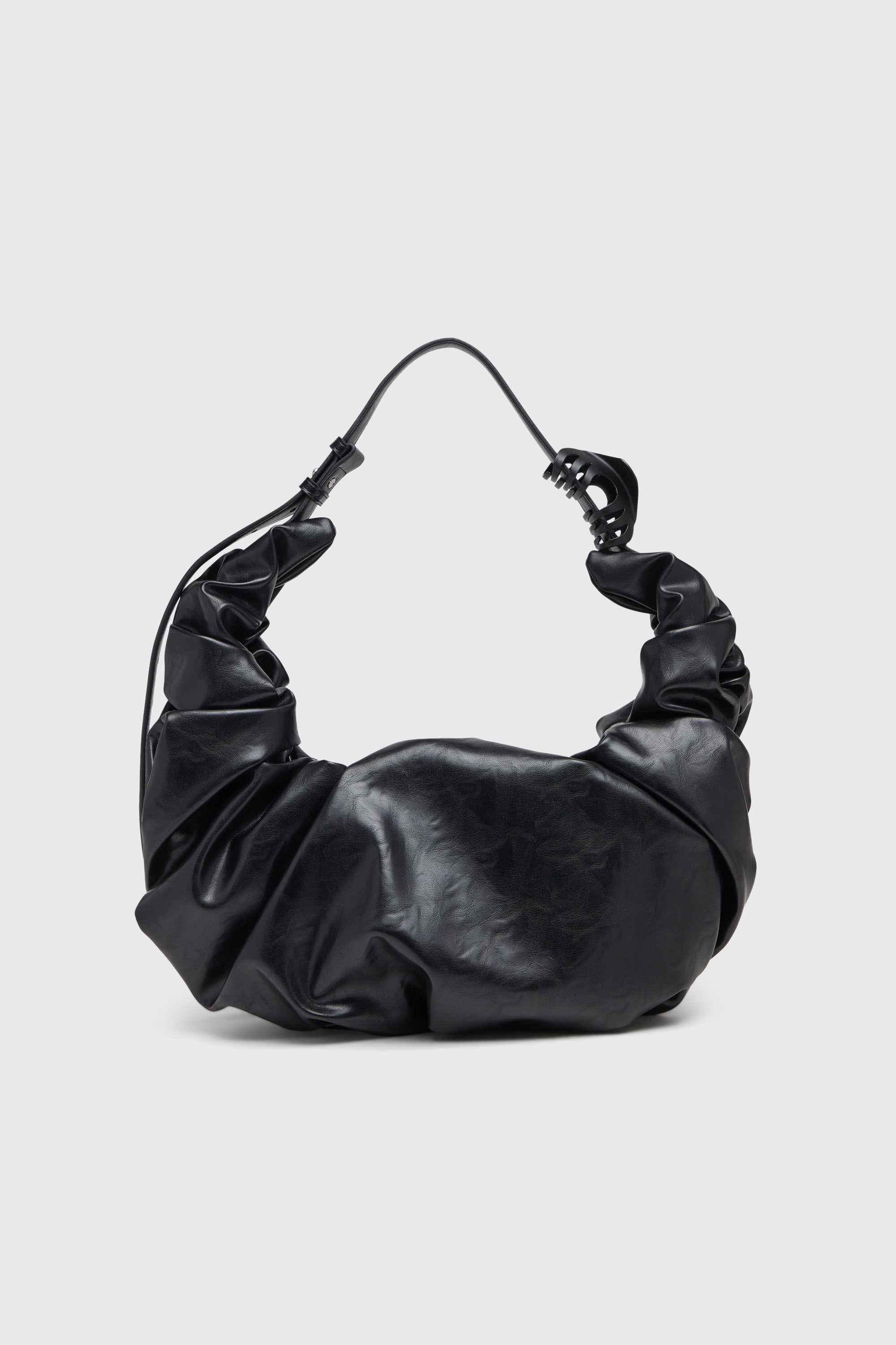 Women's Grab-D-Large scrunched hobo bag | Black | Diesel {{Country}}