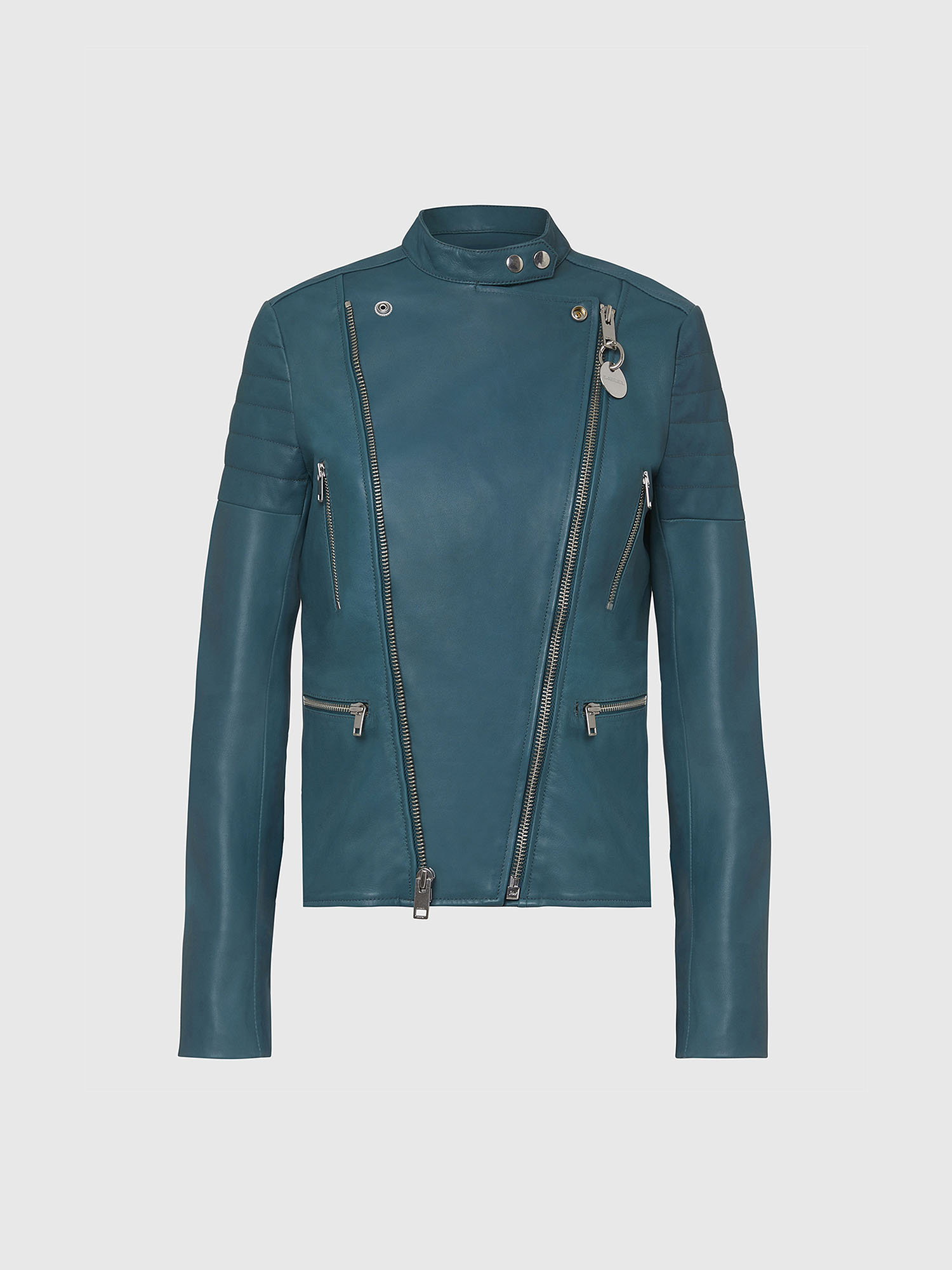 L-MARS, Water Green Diesel - L-MARS, Water Green - Leather jackets - Image 1