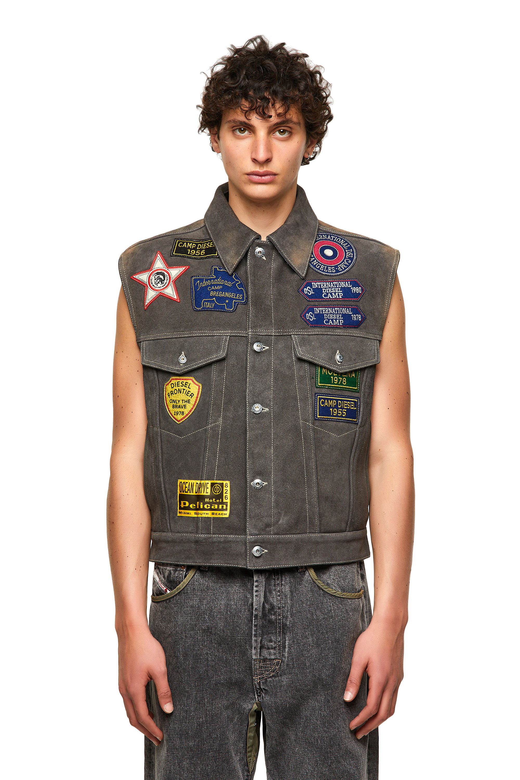 DxD-4, Dark grey Diesel - DxD-4, Dark grey - Leather jackets - Image 1