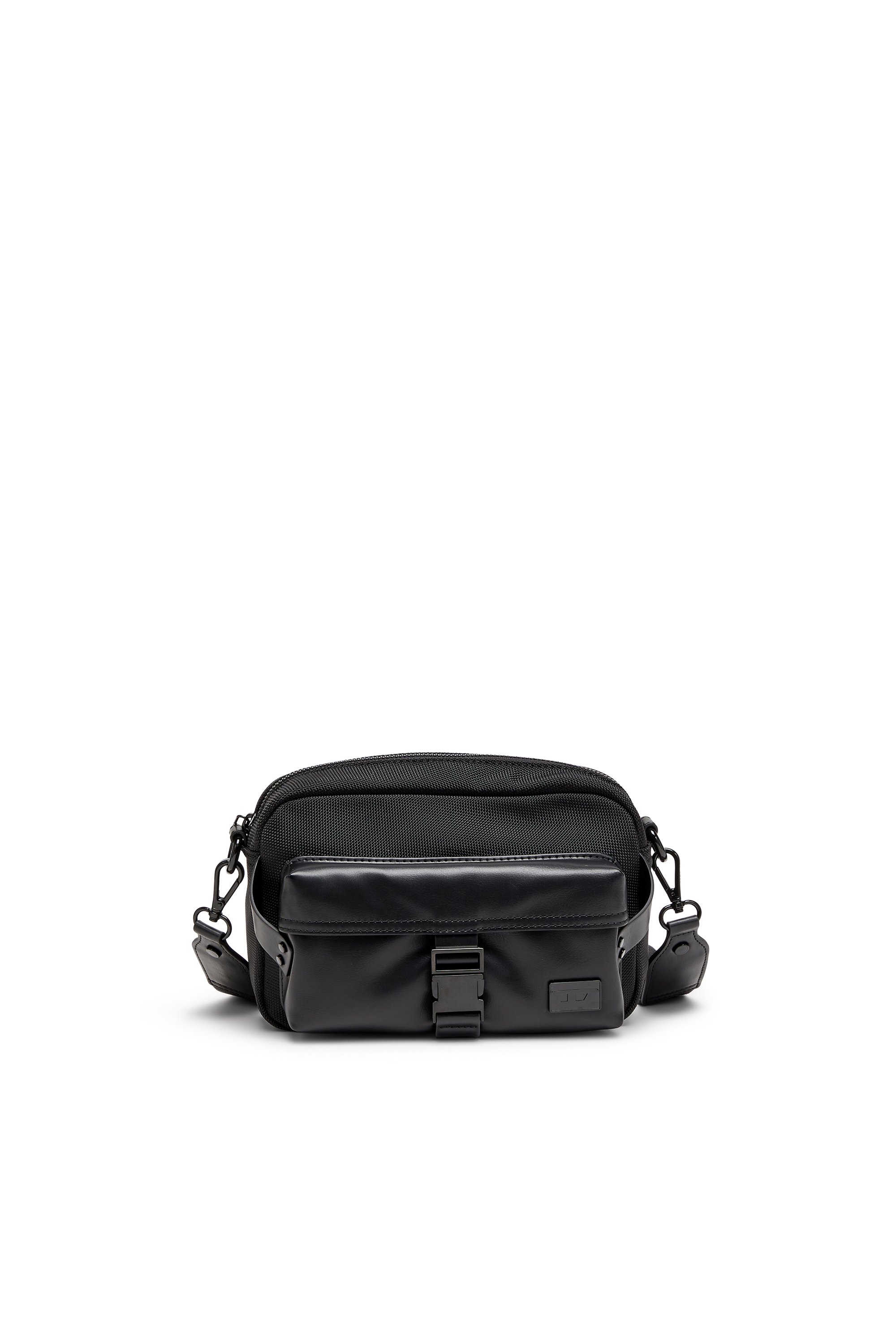 Diesel - MULTI-PKTS CAMERA BAG X, Unisex's Multi-Pkts - Crossbody bag in nylon with flap pocket in Black - 1