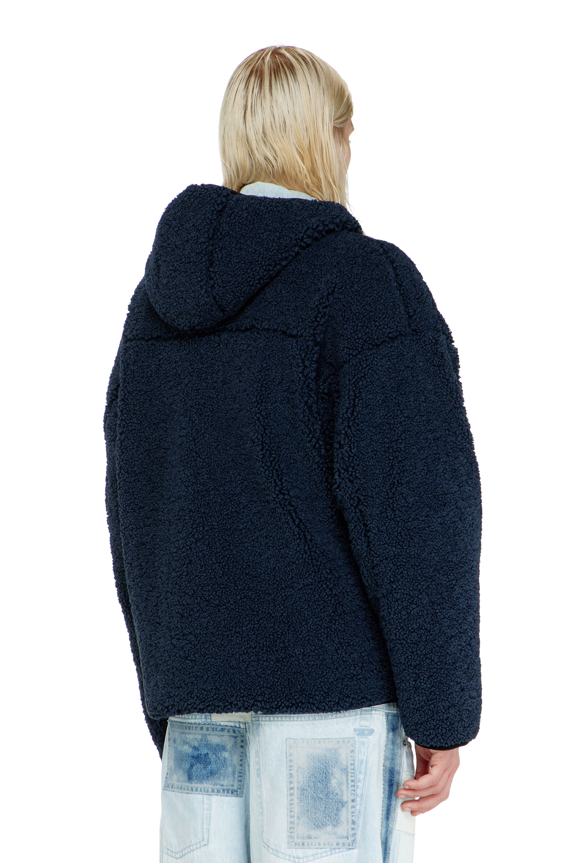 Diesel - S-ZAT, Man's Teddy hoodie sweatshirt in null - 4