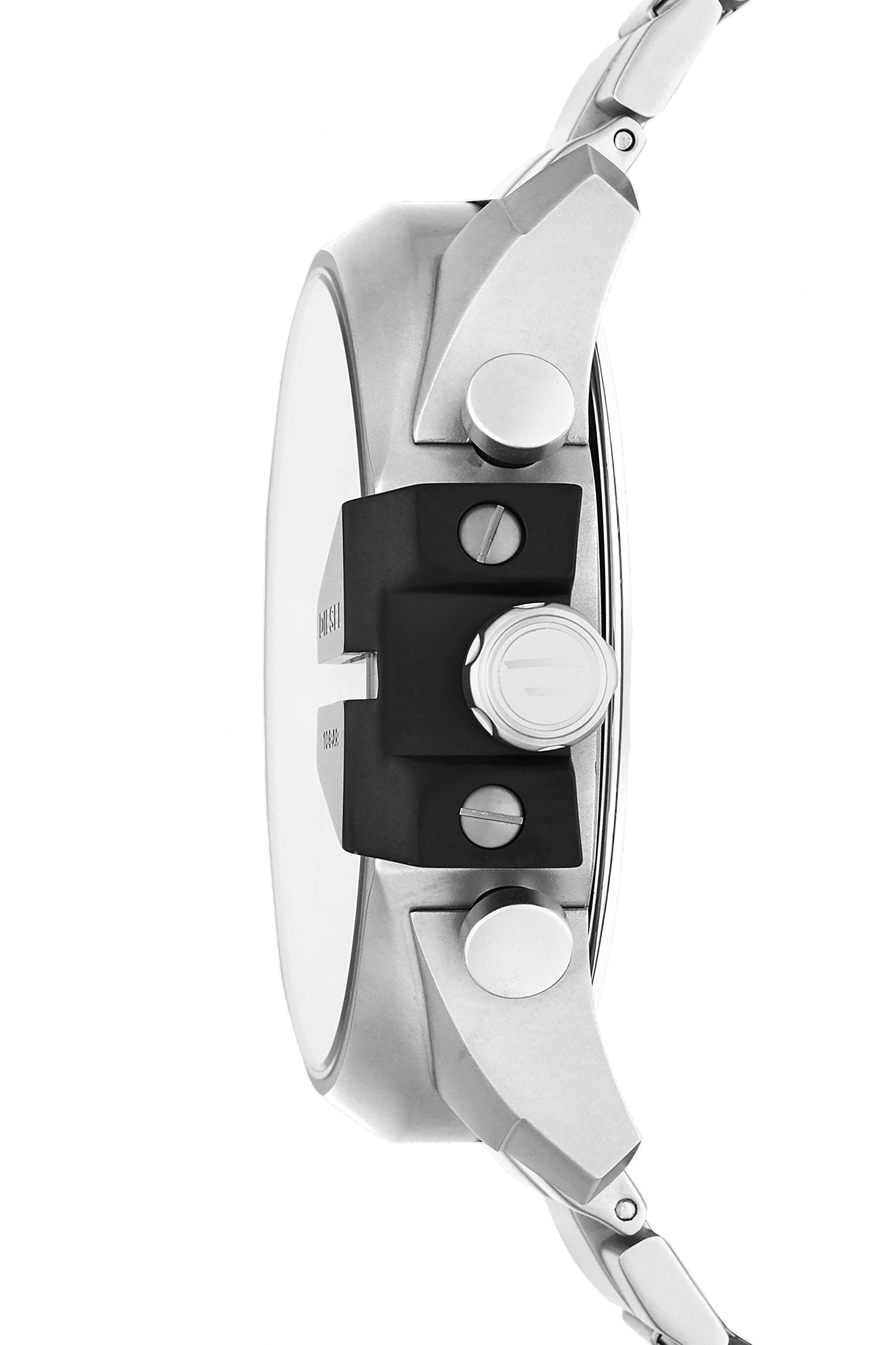 Diesel - DZ4501, Man's Mega Chief chronograph stainless steel watch in Silver - 2