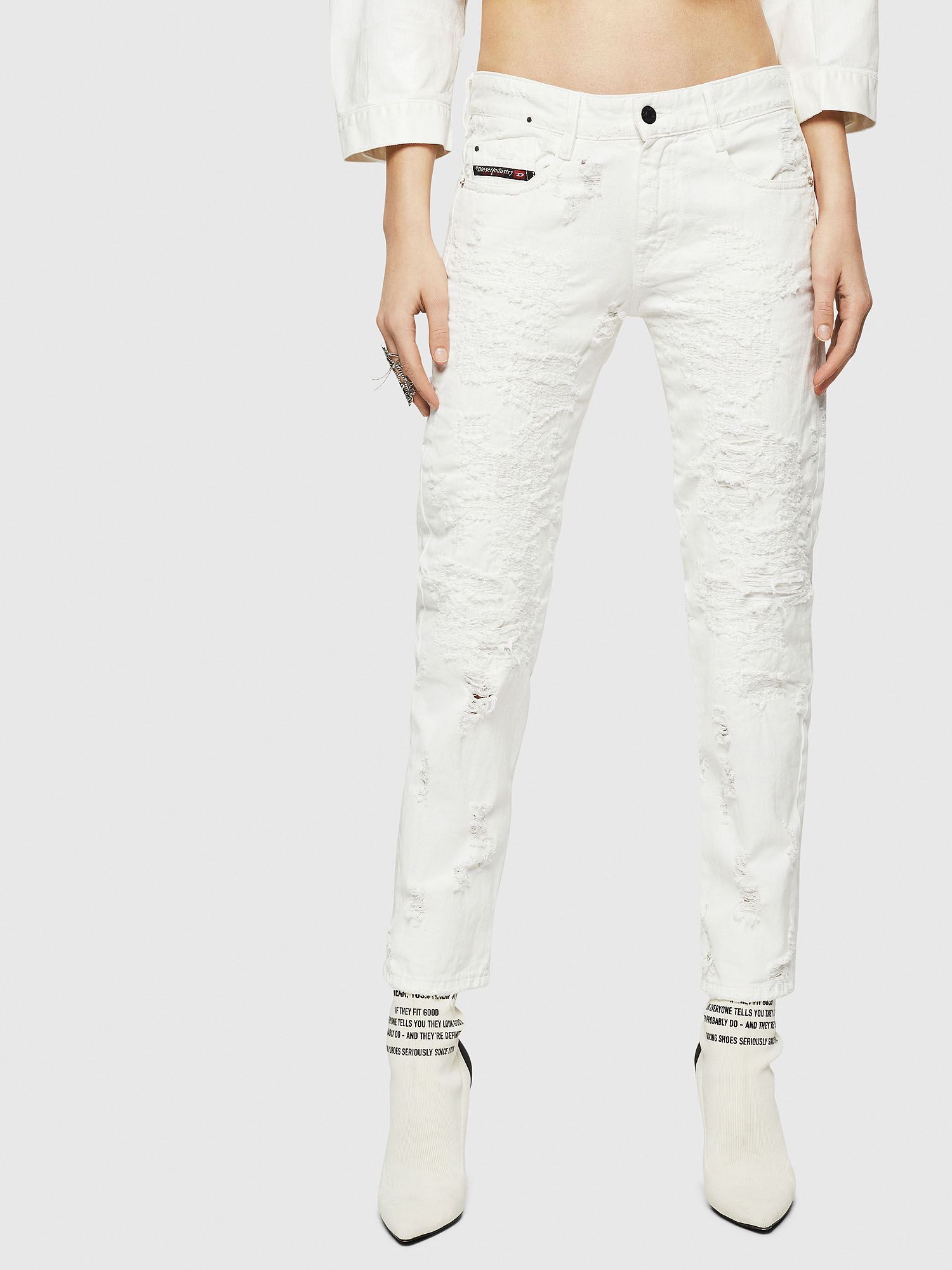 D-Rifty 069GY, White Diesel - D-Rifty 069GY, White - Jeans - Image 1