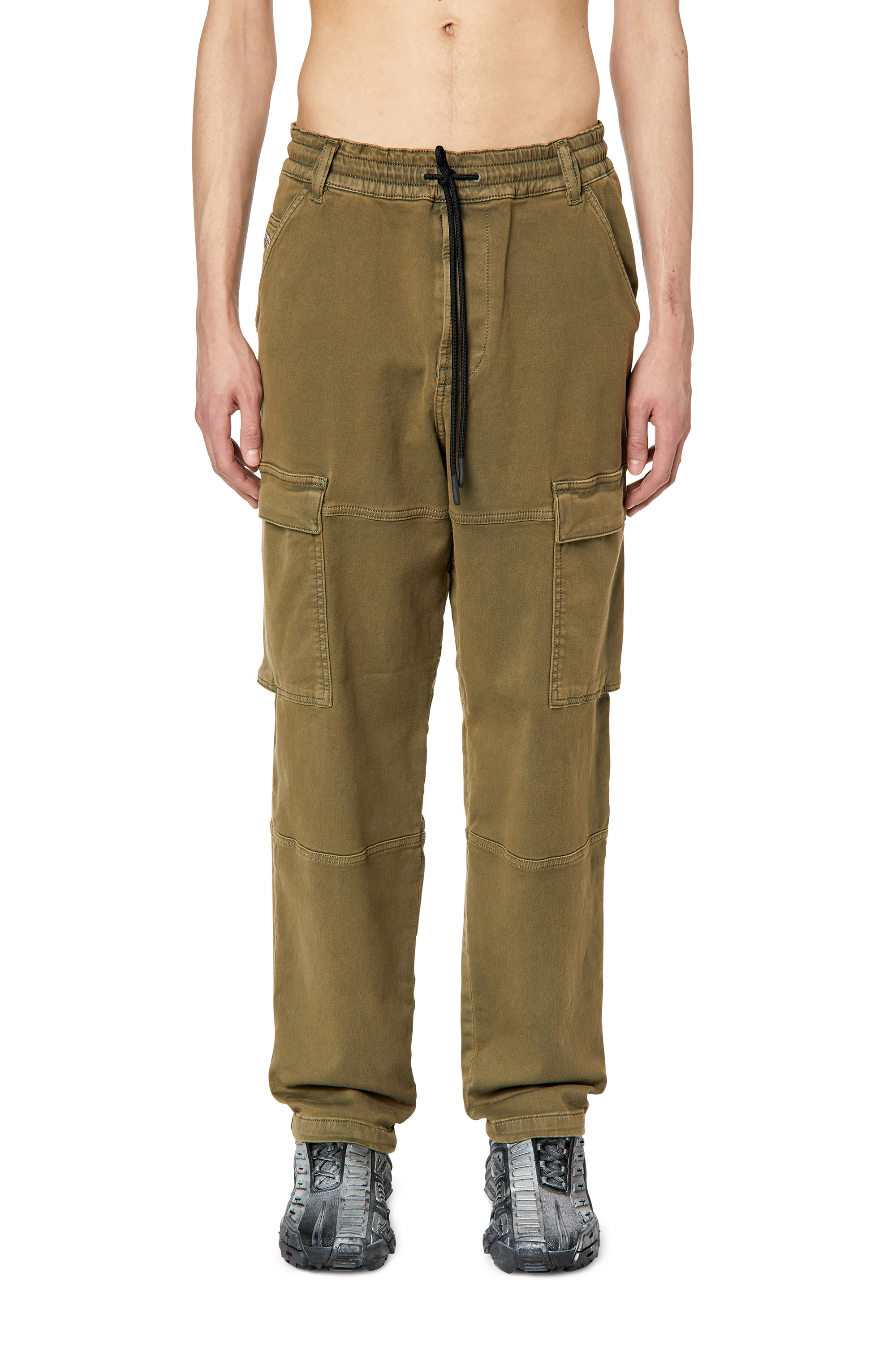 Diesel - Tapered 2030 D-Krooley Joggjeans® 068DY, Military Green - Image 1