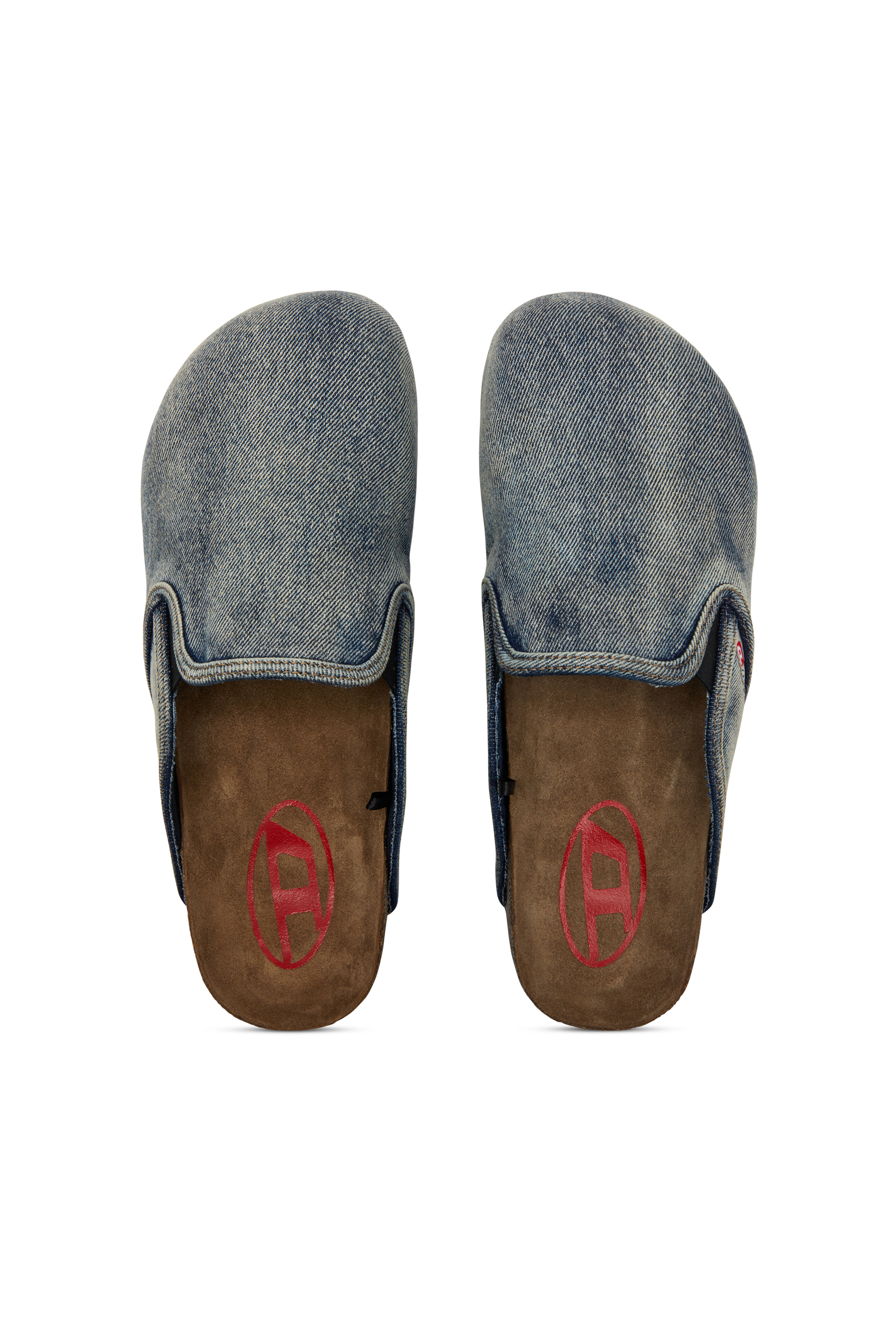 Diesel - D-WOODSTOCK SLIP-ON, Man's Denim mules in Dark Blue - 6