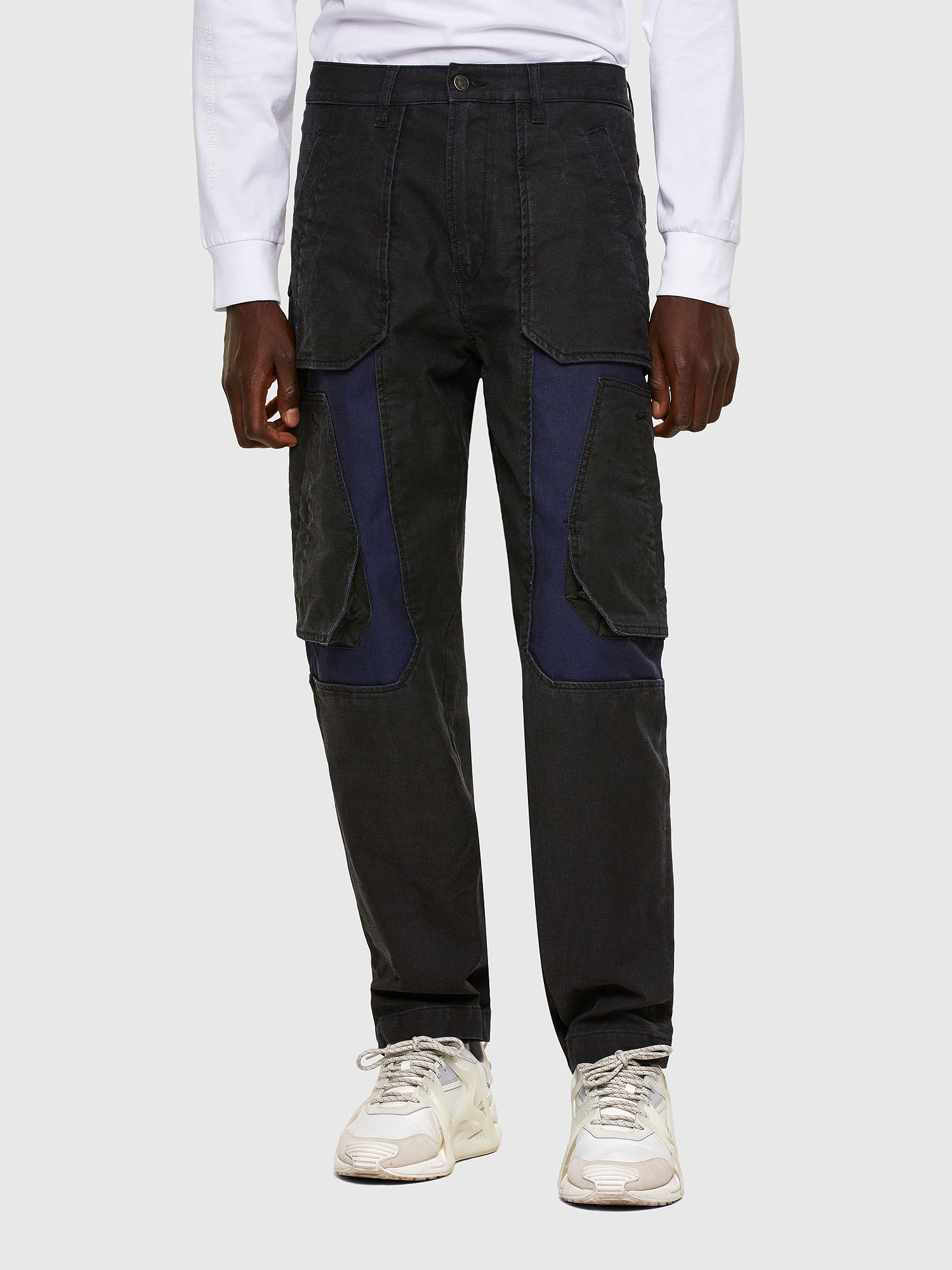 D-Eluxerr JoggJeans® 0DDAV, Black/Dark grey Diesel - D-Eluxerr JoggJeans® 0DDAV, Black/Dark grey - Jeans - Image 1
