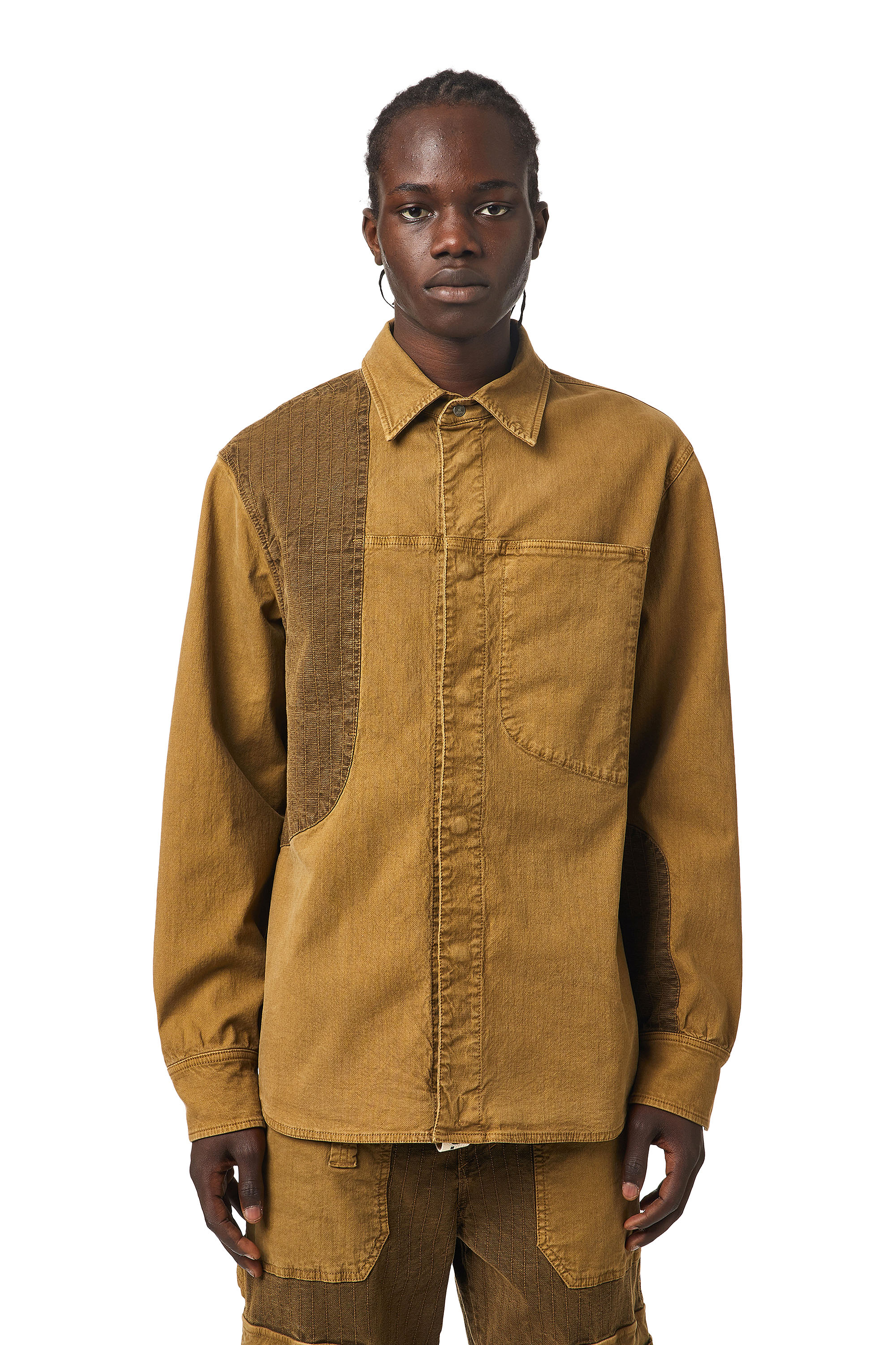 D-CORUS-SP3 JOGGJEANS, Brown Diesel - D-CORUS-SP3 JOGGJEANS, Brown - Denim Shirts - Image 1