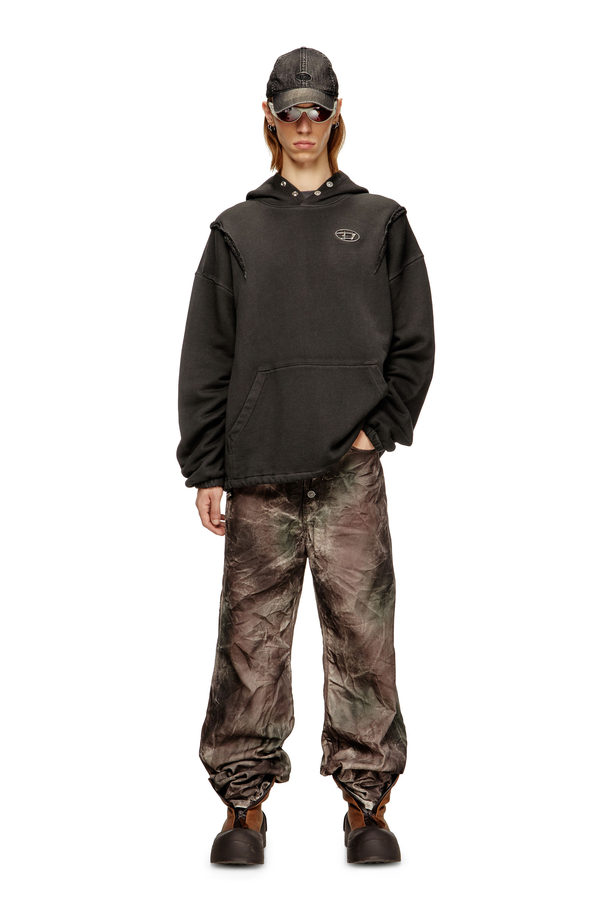 S-THUG-HOODIE, Black