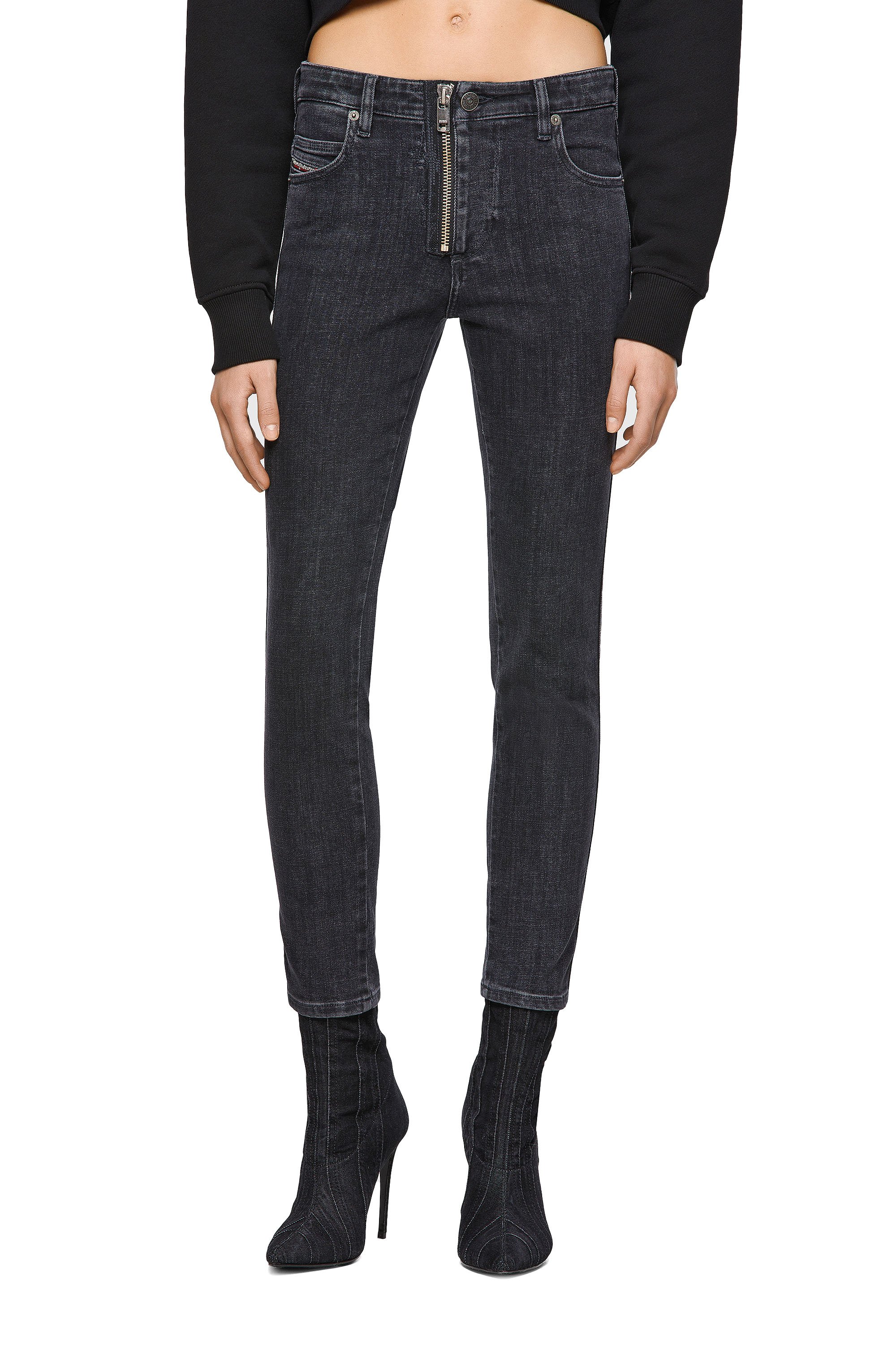 Babhila 09A67, Black/Dark grey Diesel - Babhila 09A67, Black/Dark grey - Jeans - Image 1