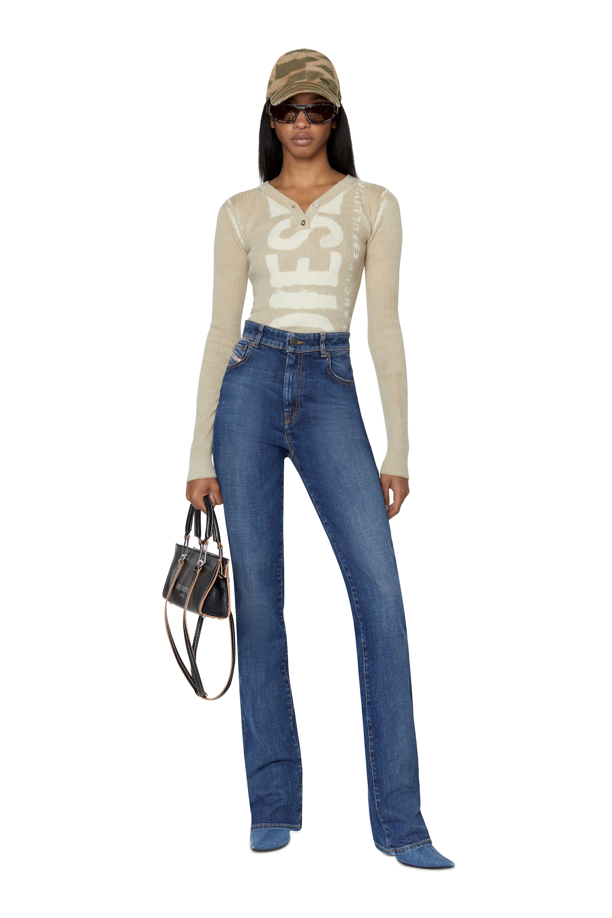 Diesel - D-A01 09F52 Bootcut and Flare Jeans, Medium blue - Image 5