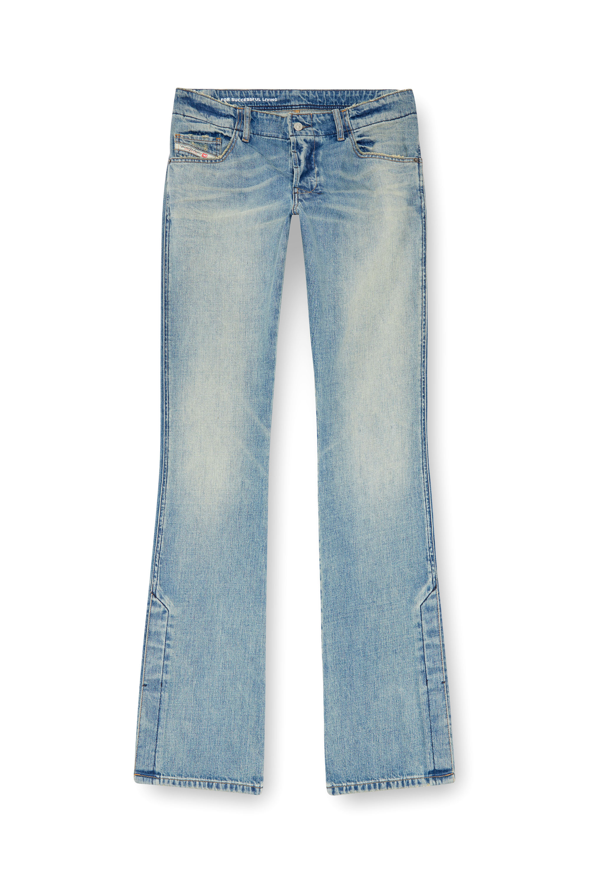 Diesel - Man Bootcut Jeans D-Backler 0GRDN, Light Blue - Image 5