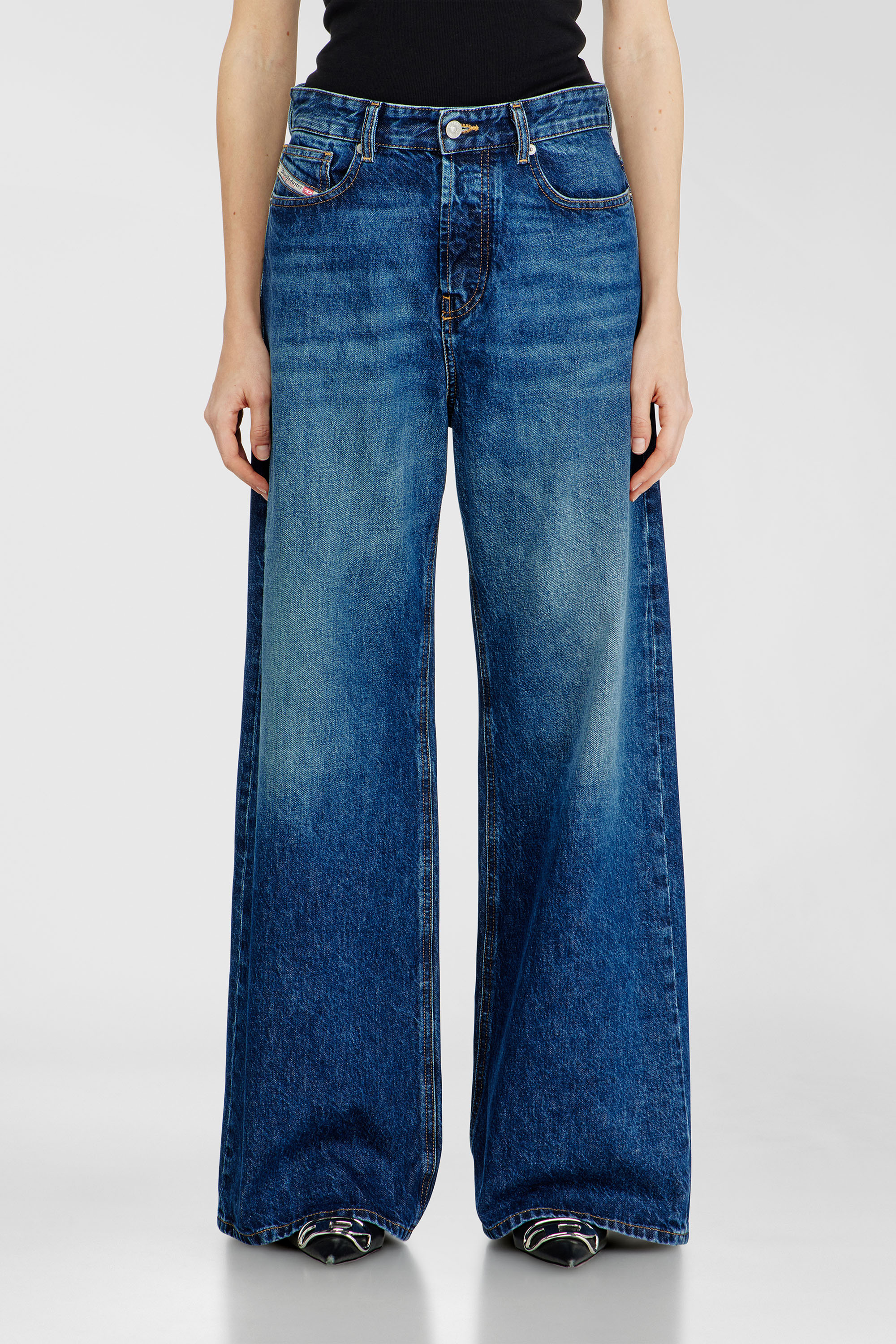 Diesel - Unisex's Relaxed Jeans 1996 D-Sire 09I27, Dark Blue - 2