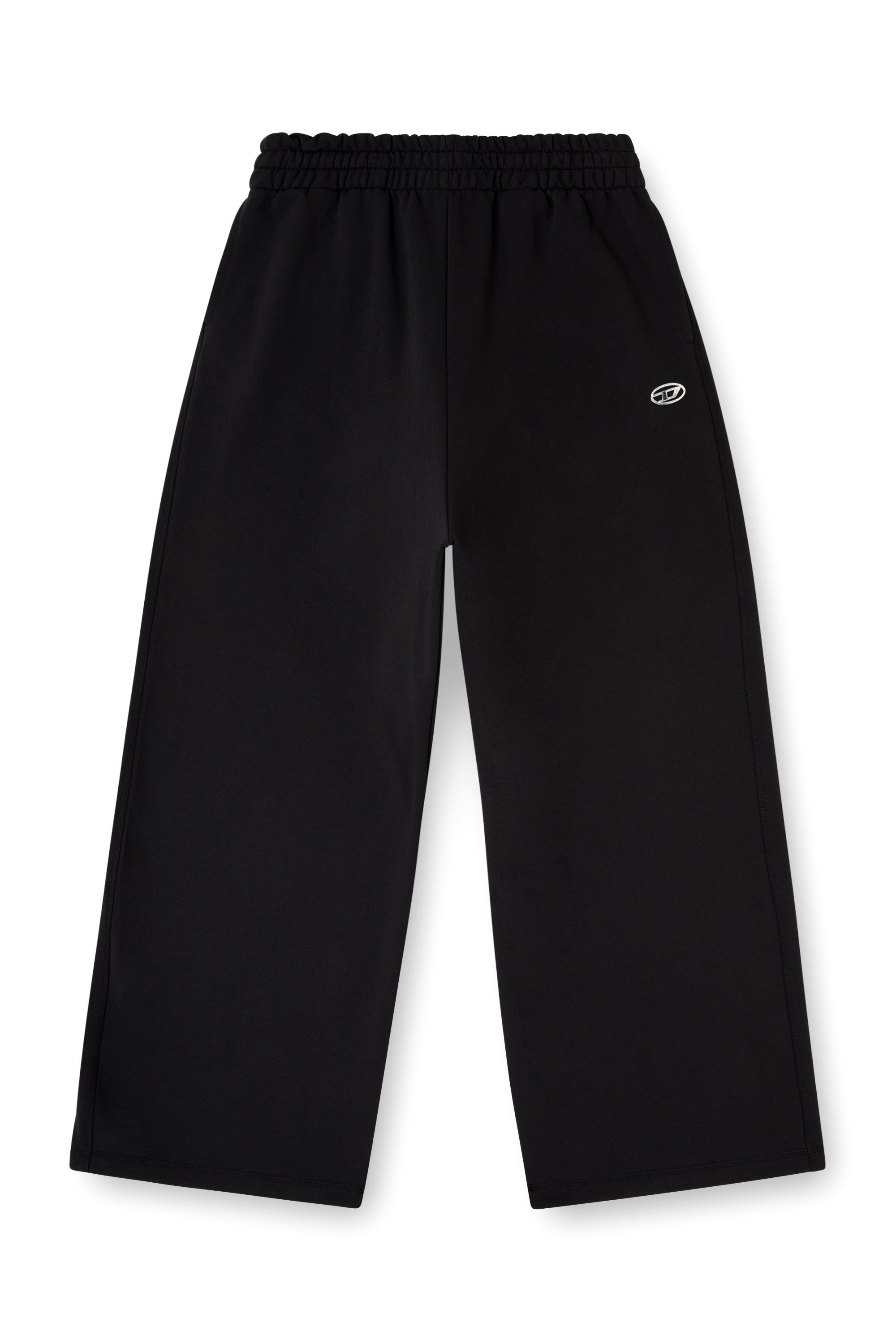 Diesel - P-ZENIA-OD, Woman's Loose track pants with elastic waistband in Black - 4