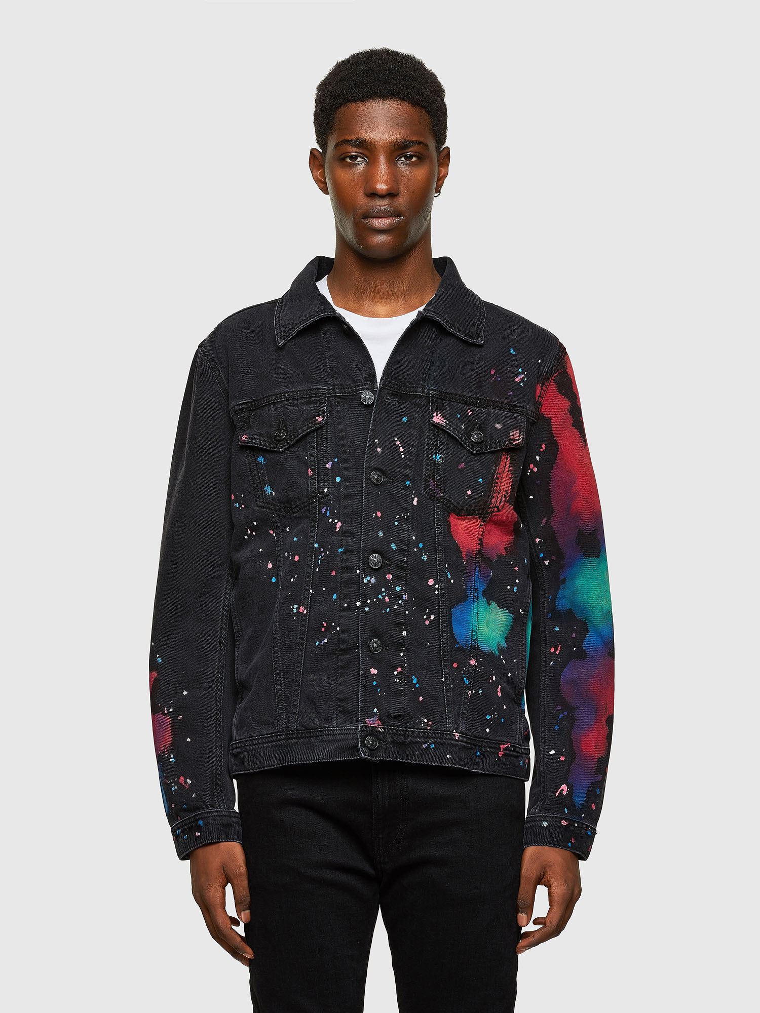 NHILL-C-SP, Black/Dark grey Diesel - NHILL-C-SP, Black/Dark grey - Denim Jackets - Image 1