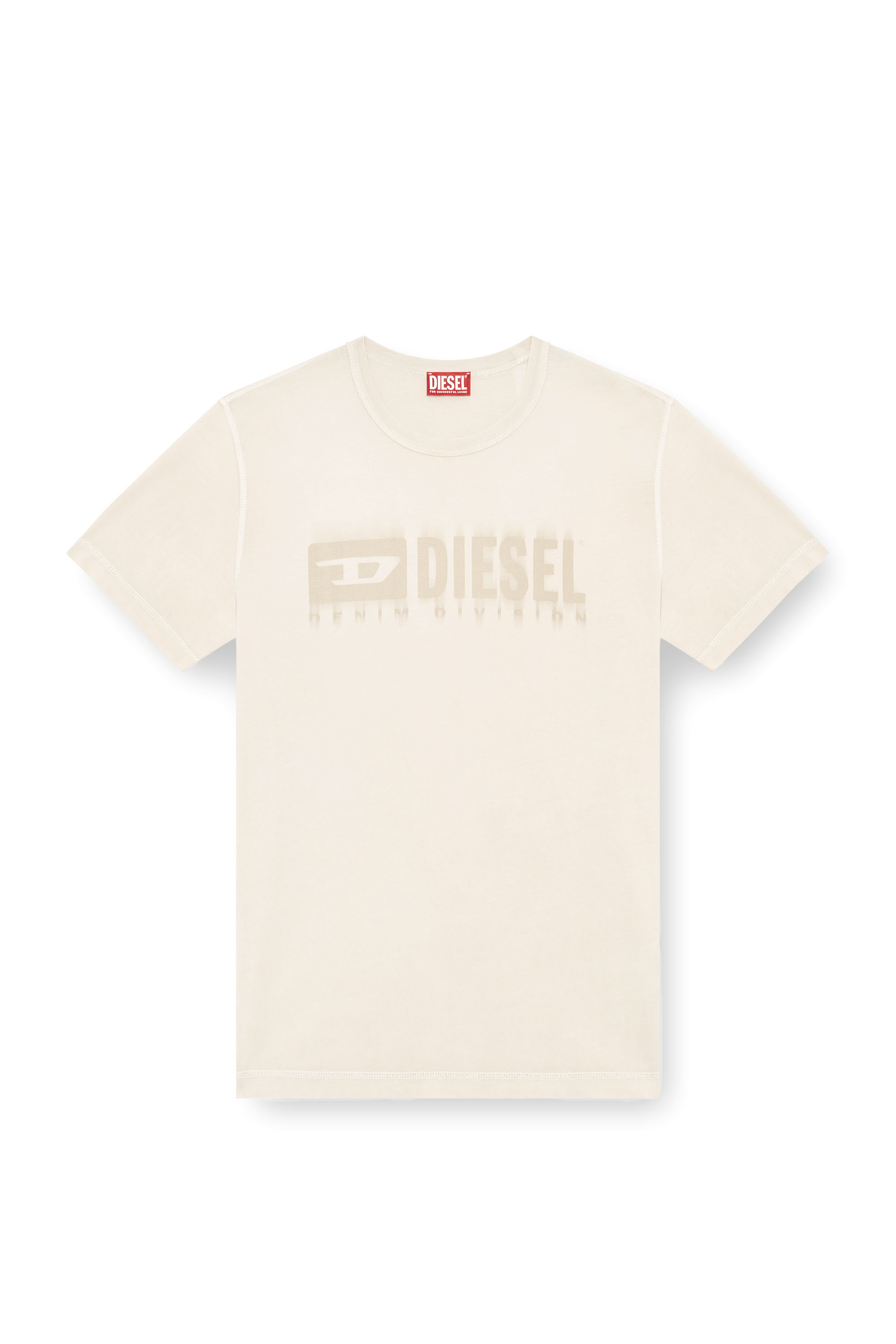 Diesel - T-ADJUST-K4, Man's T-shirt with sun-faded treatment in Beige - 2