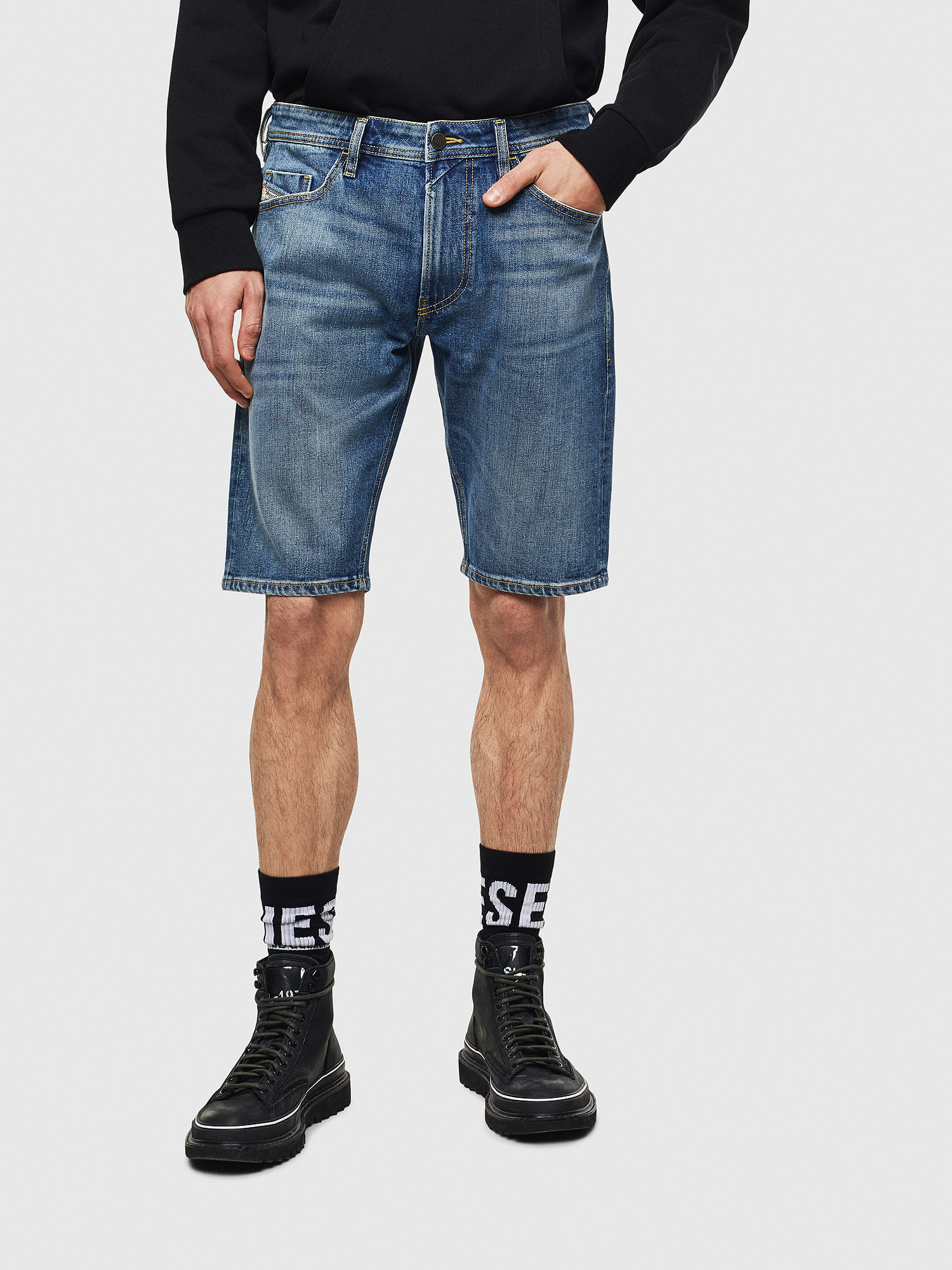THOSHORT, Medium blue Diesel - THOSHORT, Medium blue - Shorts - Image 1