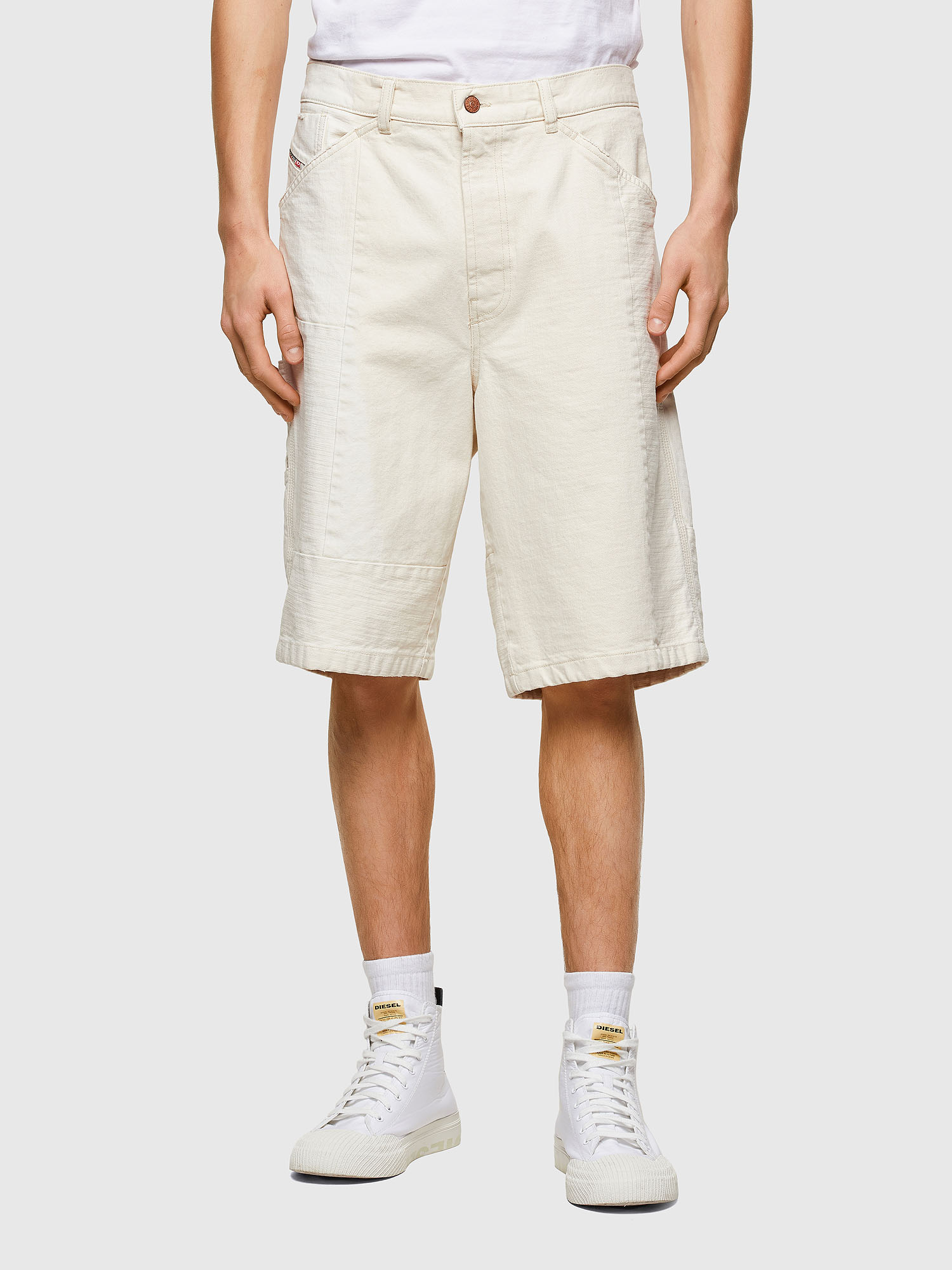 D-FRANS-SP1, White Diesel - D-FRANS-SP1, White - Shorts - Image 1