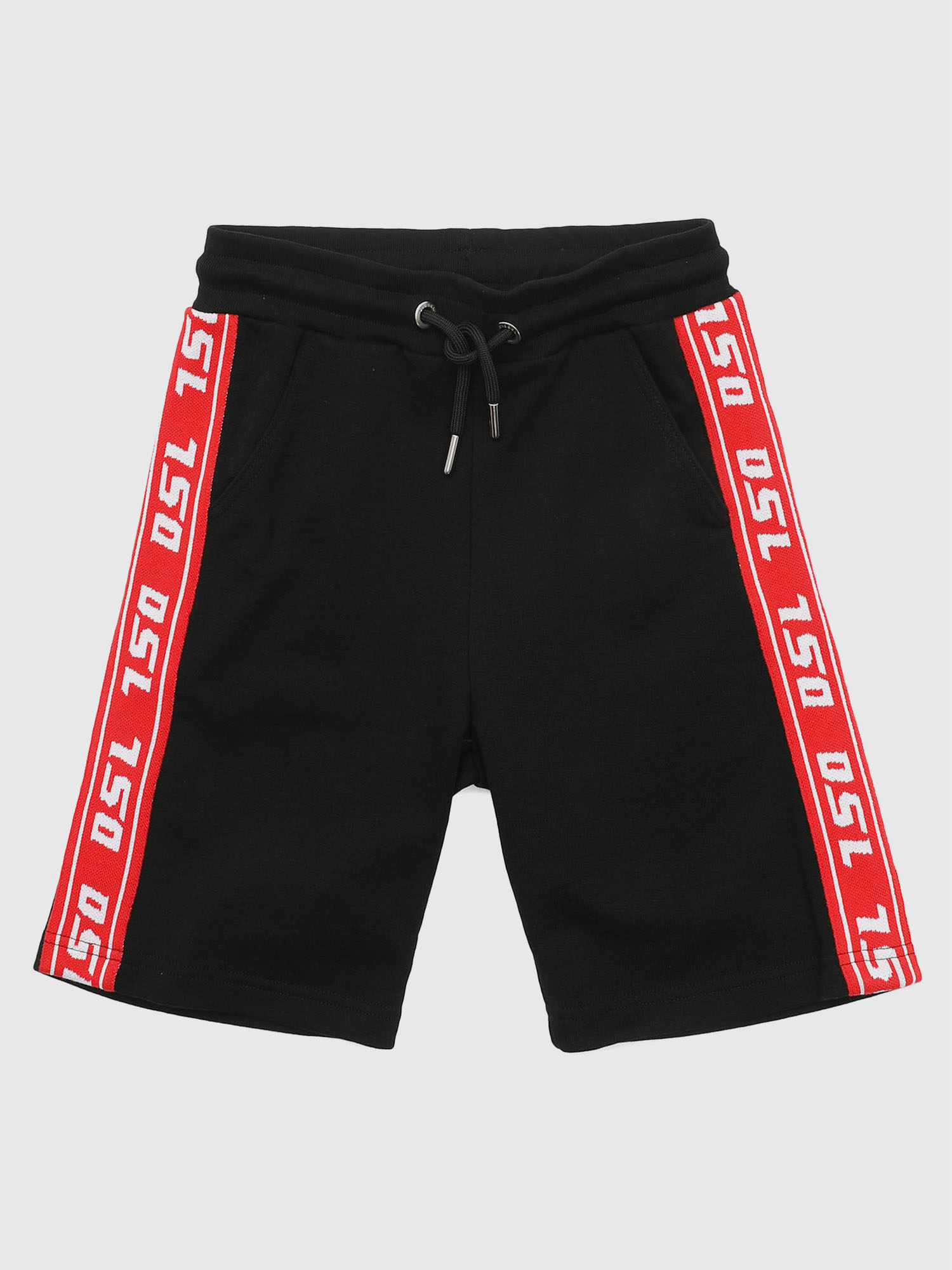 PHITOSHI, Black/Red Diesel - PHITOSHI, Black/Red - Shorts - Image 1