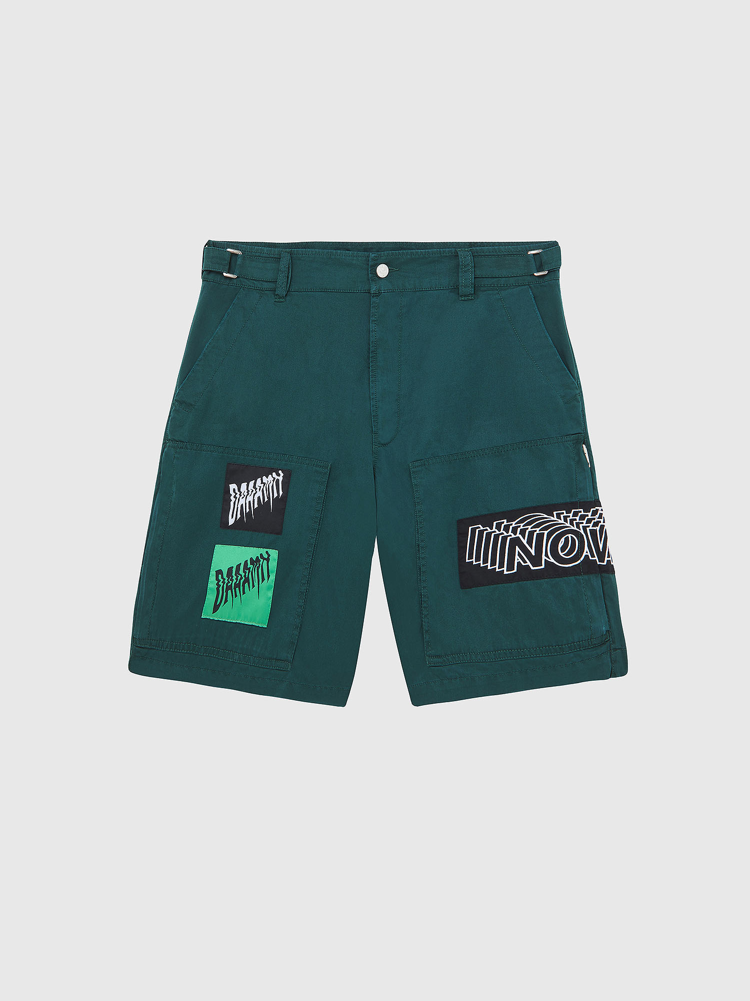 P-DUGA-SHO, Dark Green Diesel - P-DUGA-SHO, Dark Green - Shorts - Image 1