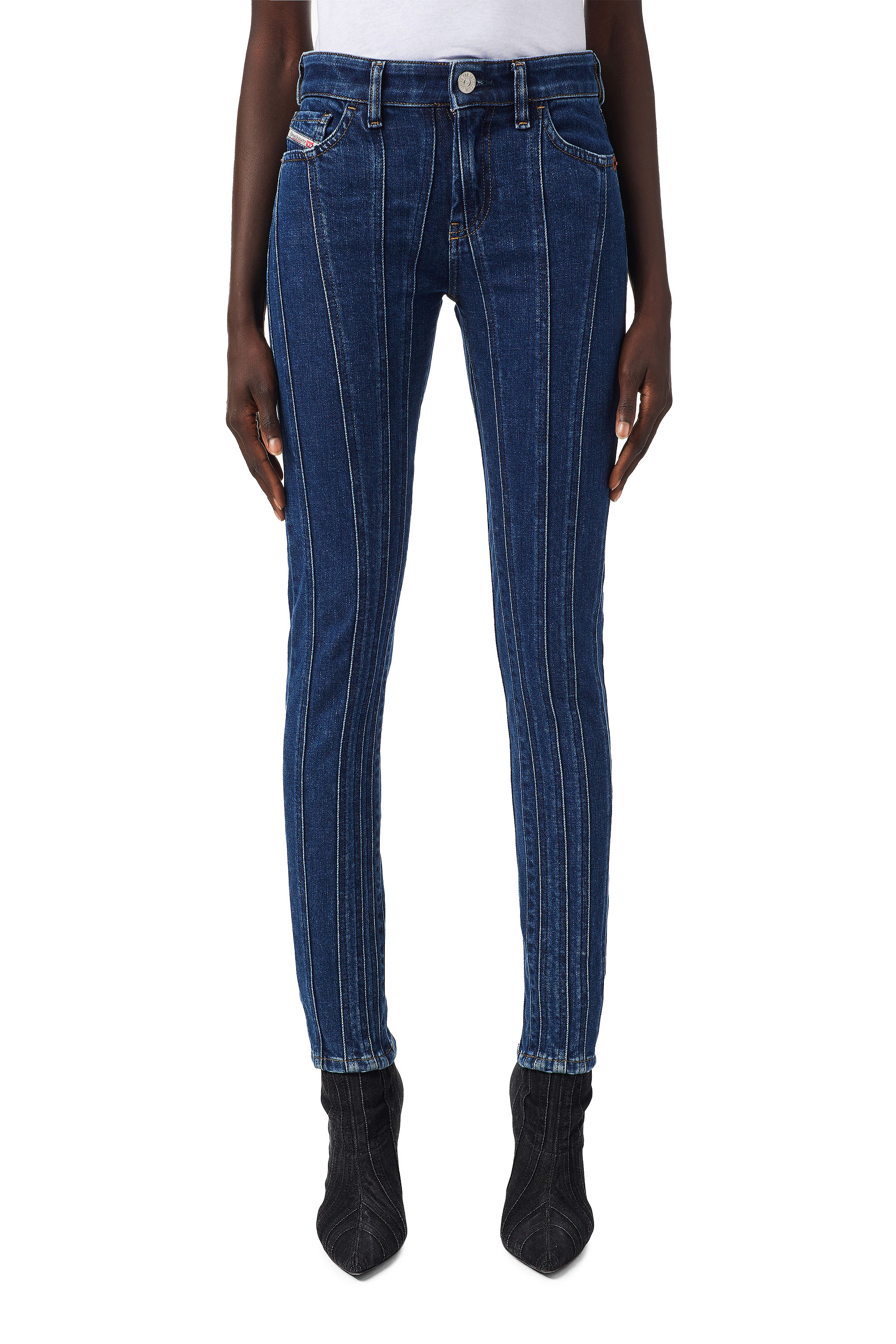 Slandy 09B10, Medium blue Diesel - Slandy 09B10, Medium blue - Jeans - Image 1