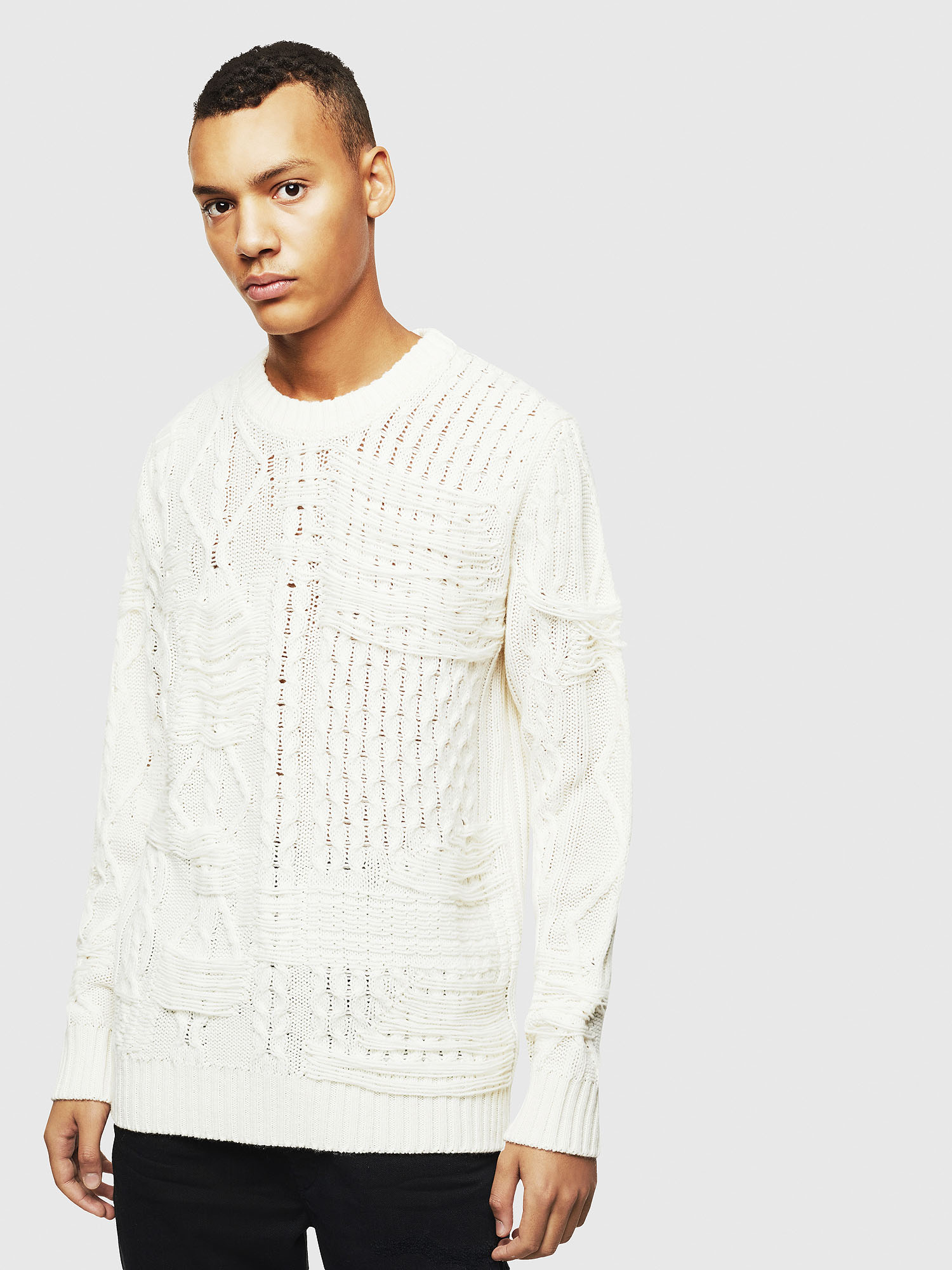 K-BRIGLY, White Diesel - K-BRIGLY, White - Knitwear - Image 1