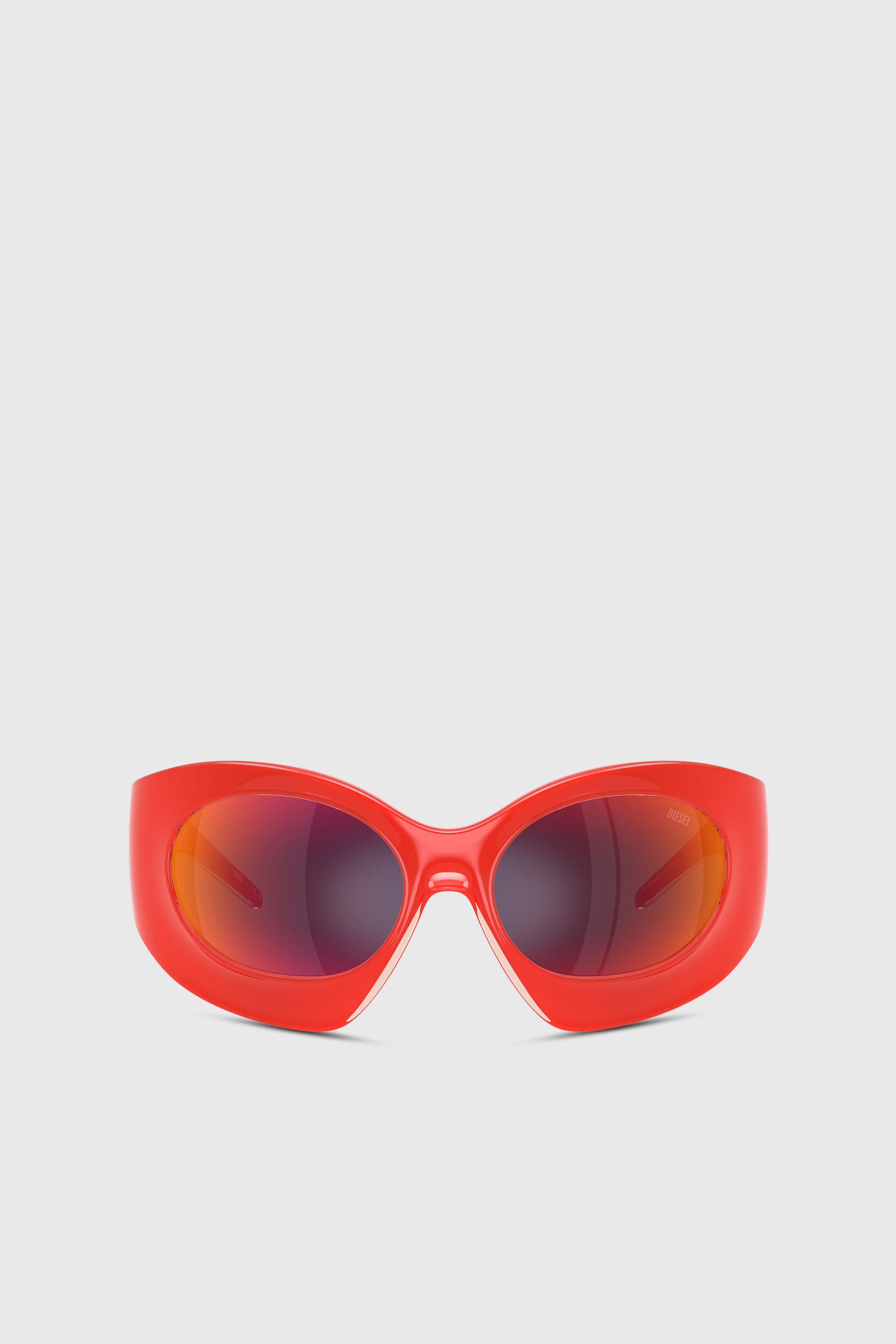 Diesel - Tropik_ta Sunnies, Unisex's Wraparound shape sunglasses in Orange - 1
