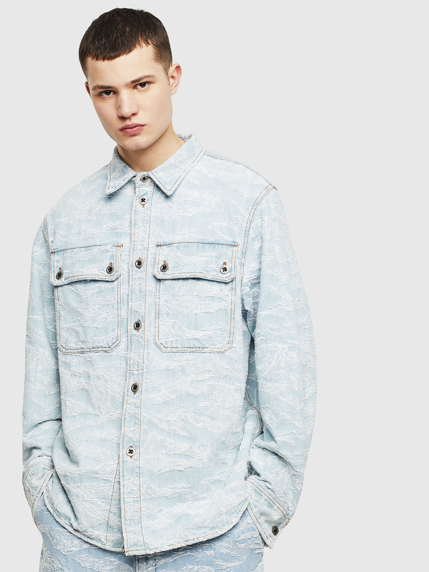 D-JESSY, Light Blue Diesel - D-JESSY, Light Blue - Denim Shirts - Image 1