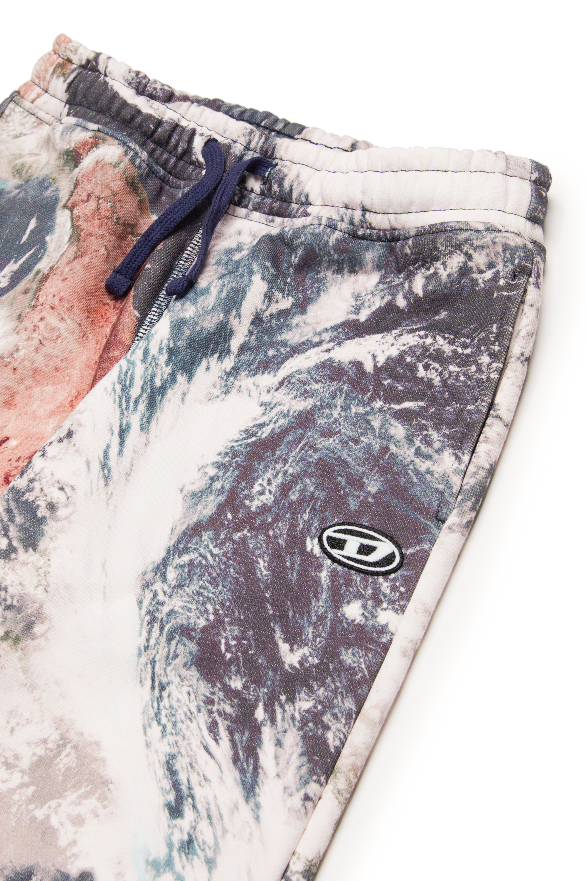 Diesel - PMARTAS, Man's Sweatpants with Camo Planet print in Multicolor - 3