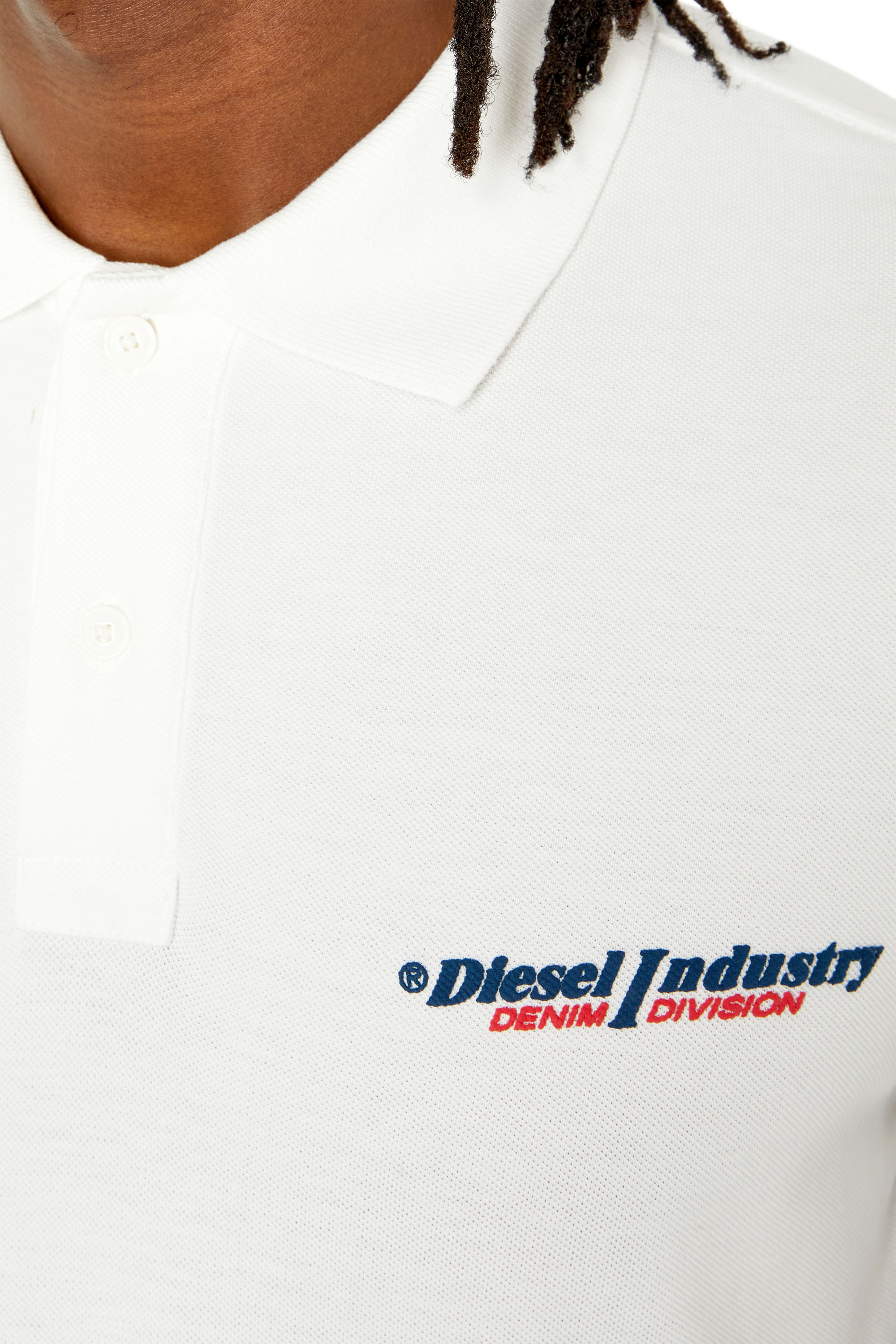 洗練されたデザイン　DIESEL T-RASMITH POLO SHIRT L A03860_0HERD_141_A.jpg