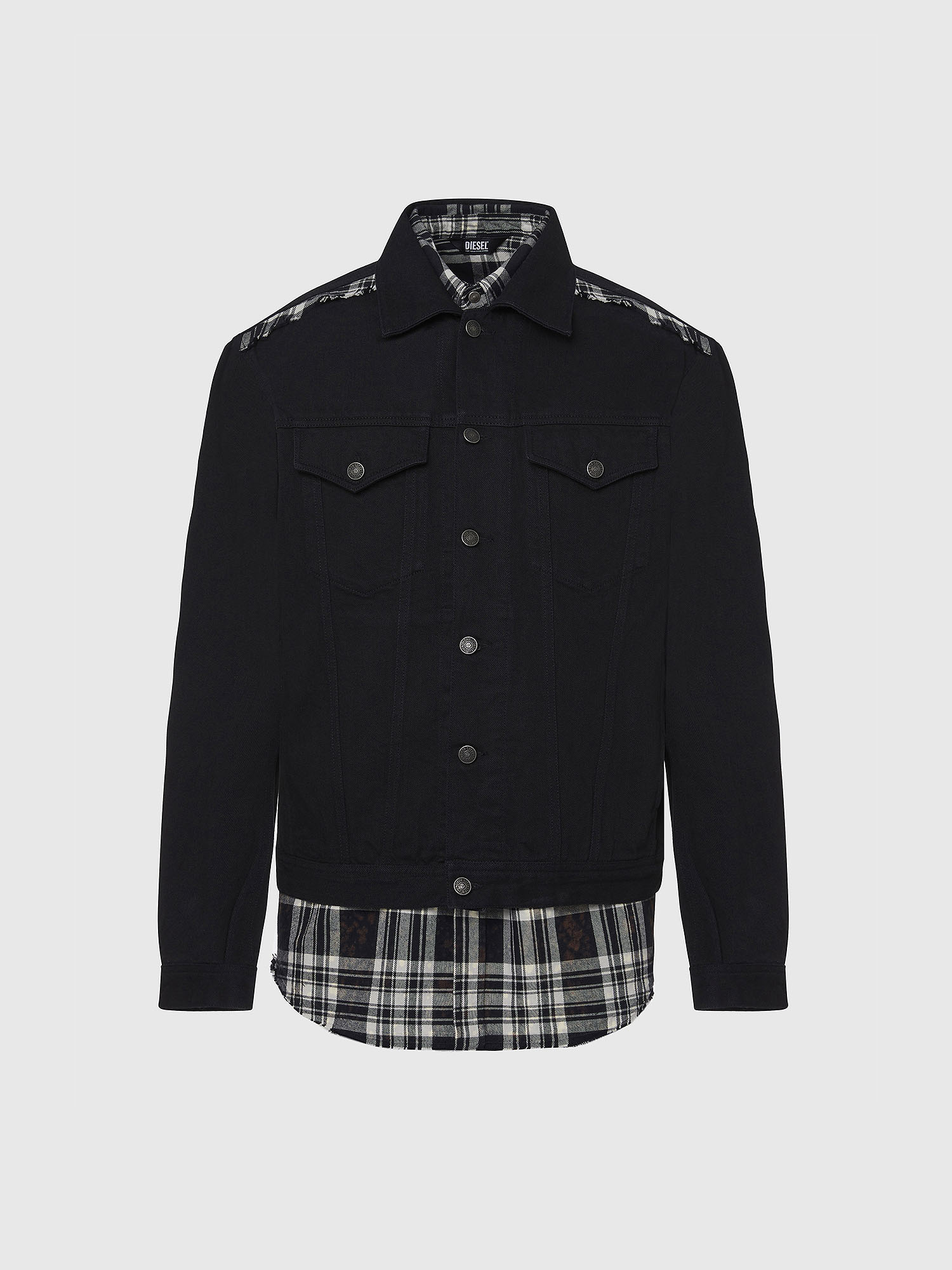 NHILL-C, Black Diesel - NHILL-C, Black - Denim Jackets - Image 1