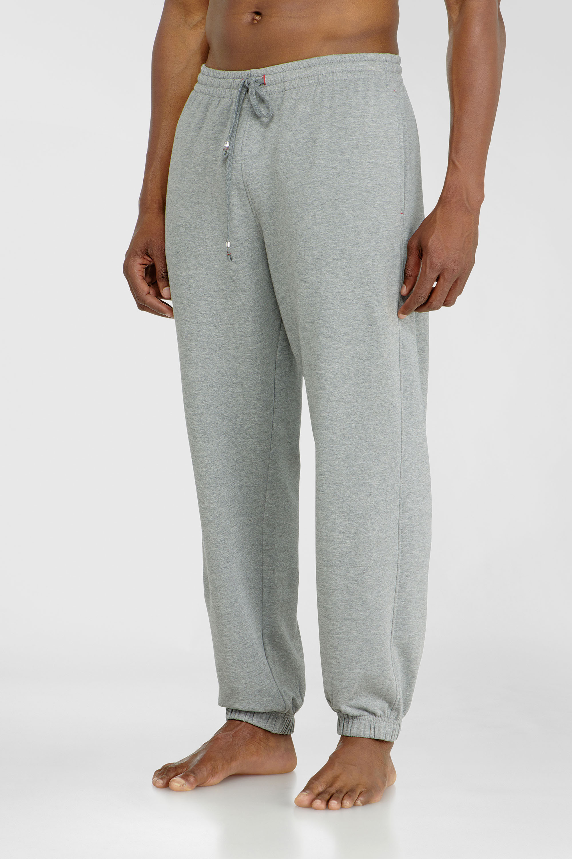 Diesel - LENNY-D-CORE, Man's Sweatpants in peached cotton blend in Grey - 1