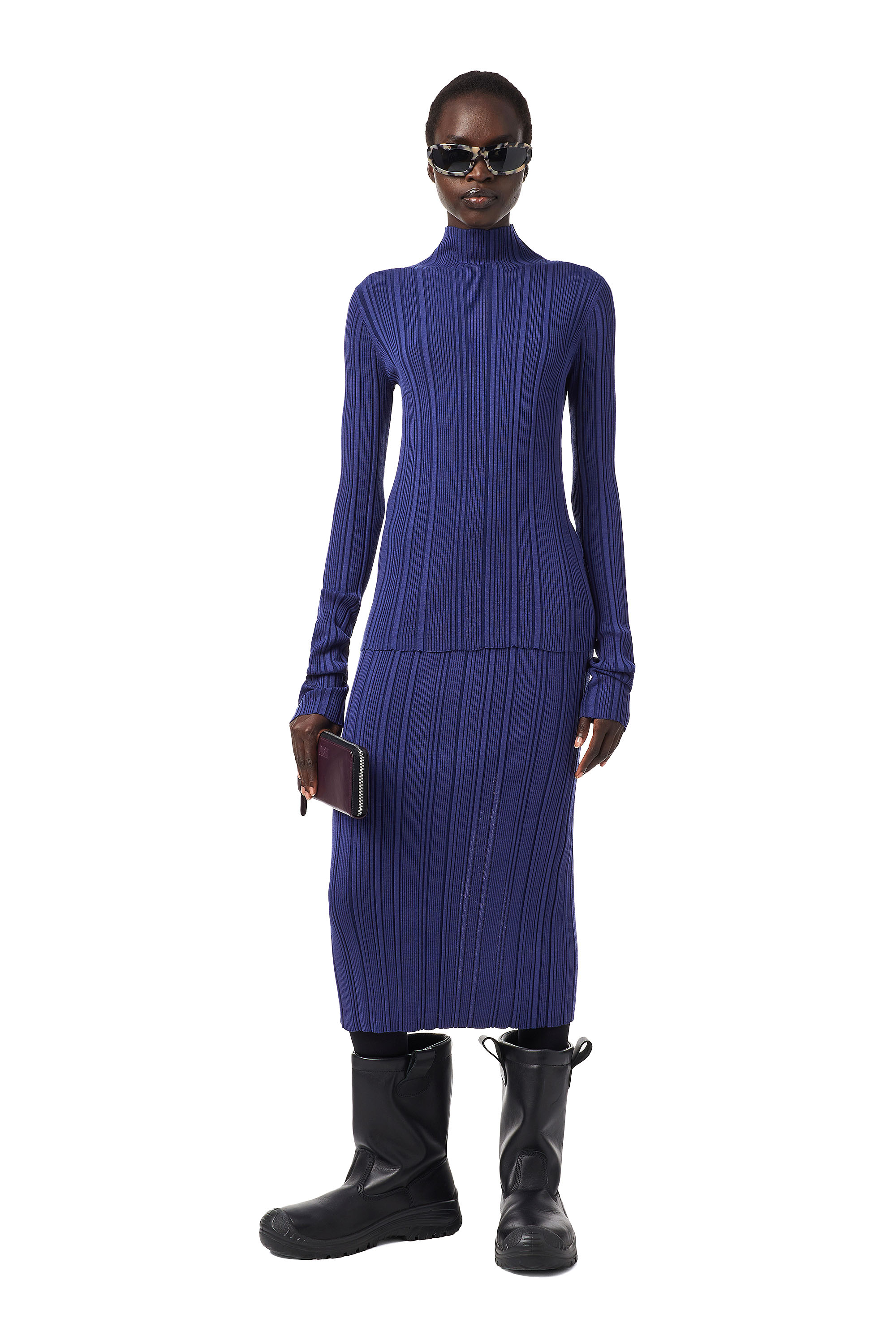 M-ALBERTA, Dark Violet - Knitwear