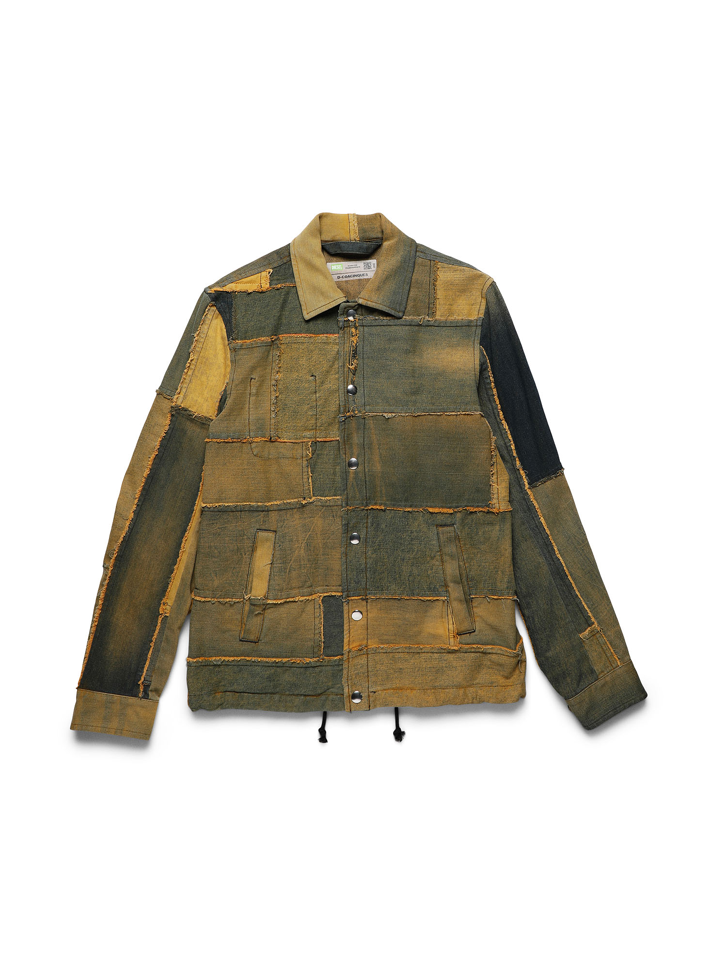 D-COACINQUE5, Yellow Diesel - D-COACINQUE5, Yellow - Denim Jackets - Image 1