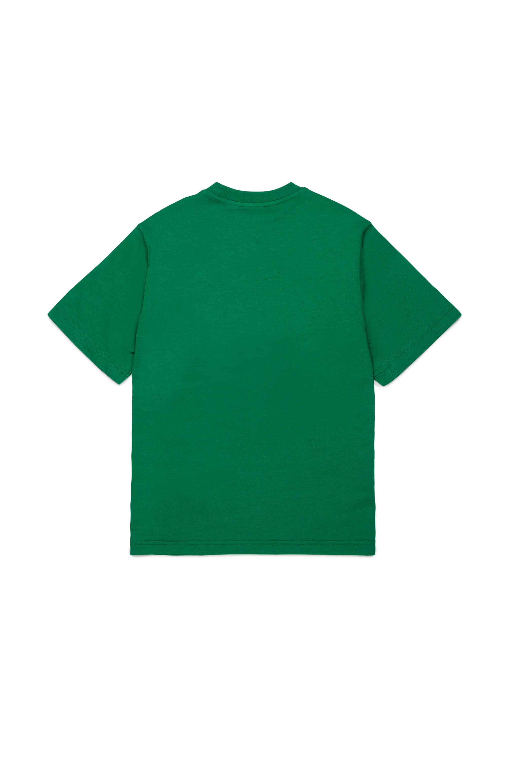 Diesel - TCIRCLE OVER, Man's Cotton T-shirt with Diesel print in Green - 2