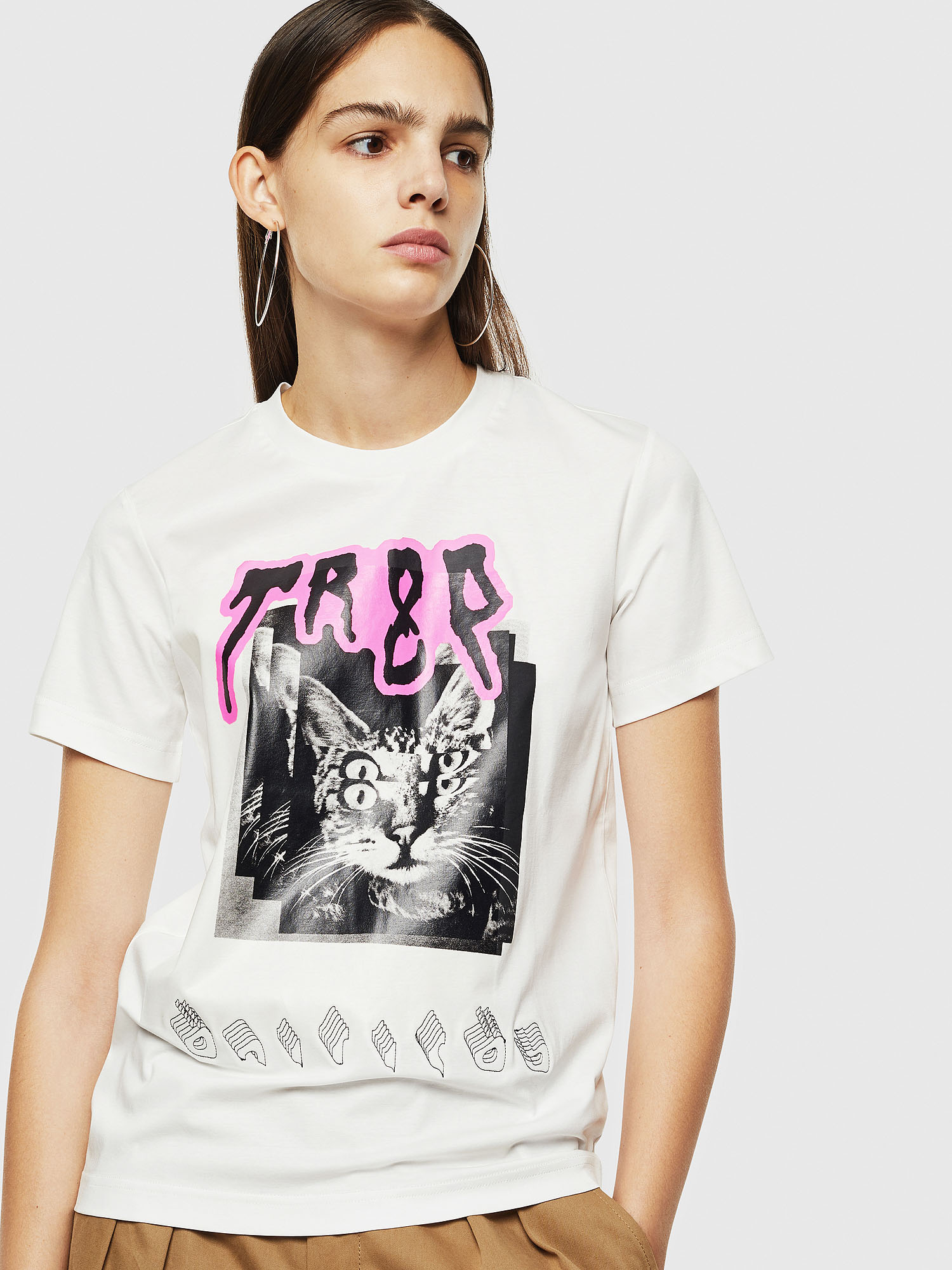 T-SILY-YC, White Diesel - T-SILY-YC, White - T-Shirts - Image 1