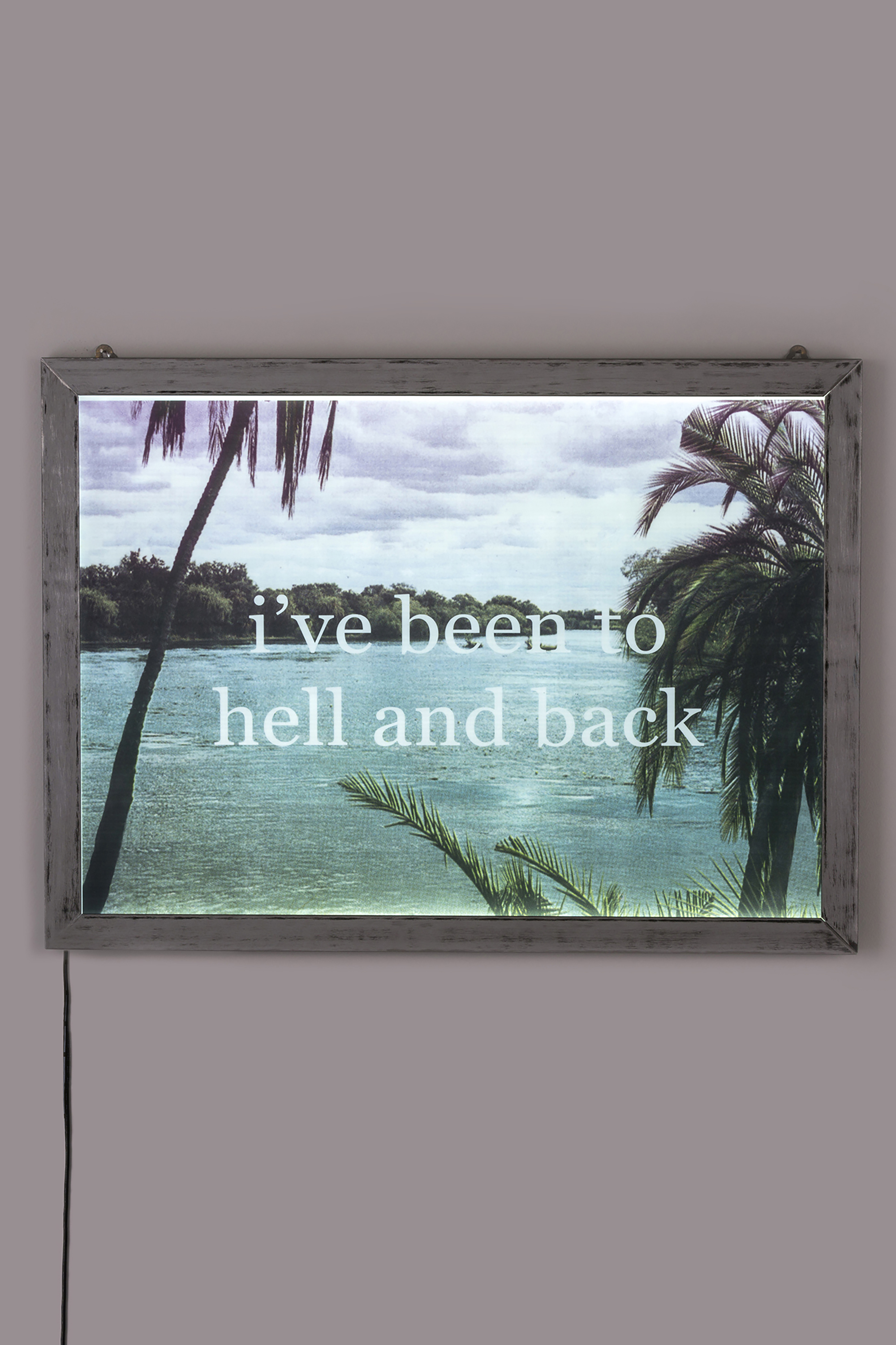 Diesel - 11022 FRAME IT!, Unisex's Poster "I've been to hell and back" in Silver - 2