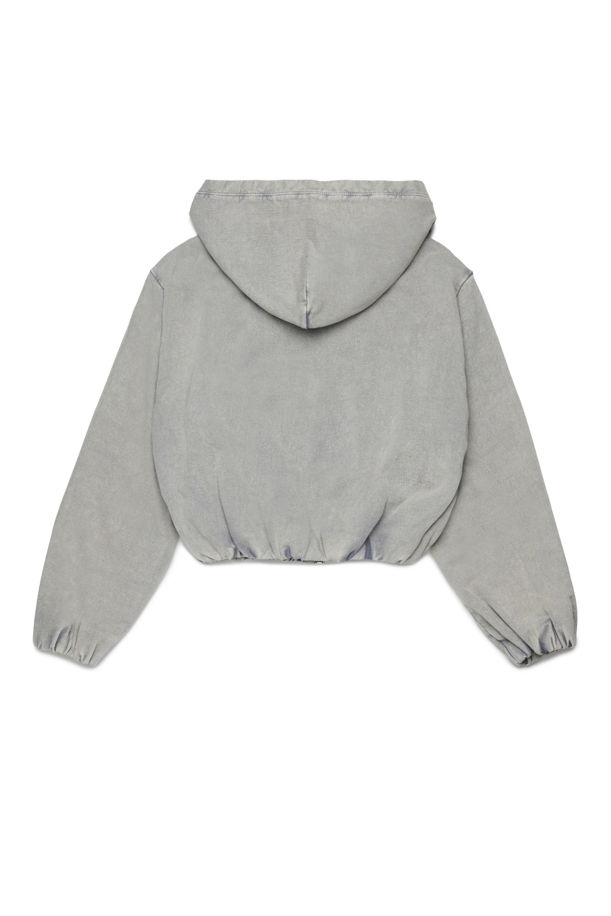 Diesel - SFENERDI, Woman's Zipped hoodie with stretch hem in Grey - 2