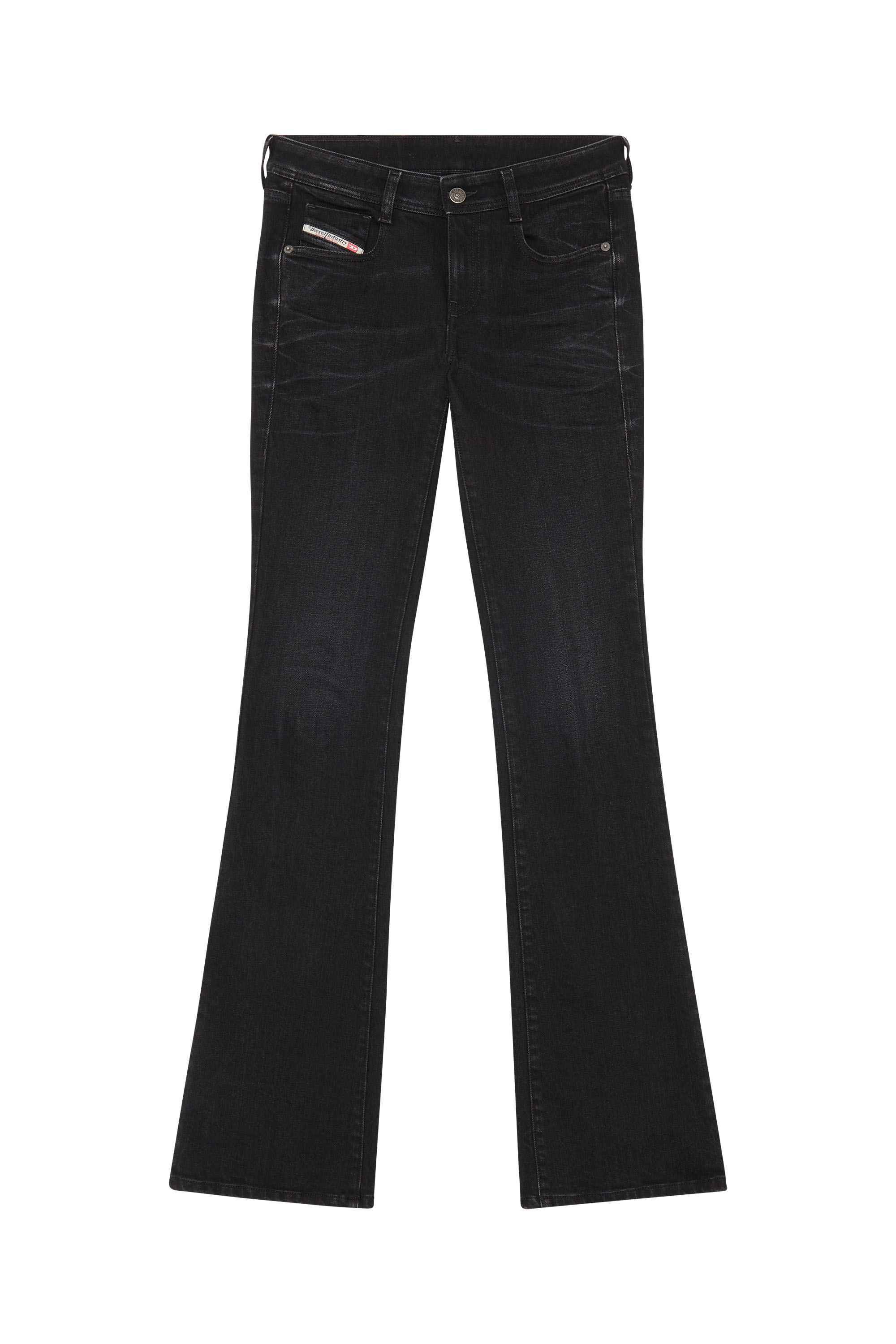 Diesel - 1969 D-EBBEY 09D48 Bootcut and Flare Jeans, Black/Dark grey - Image 3