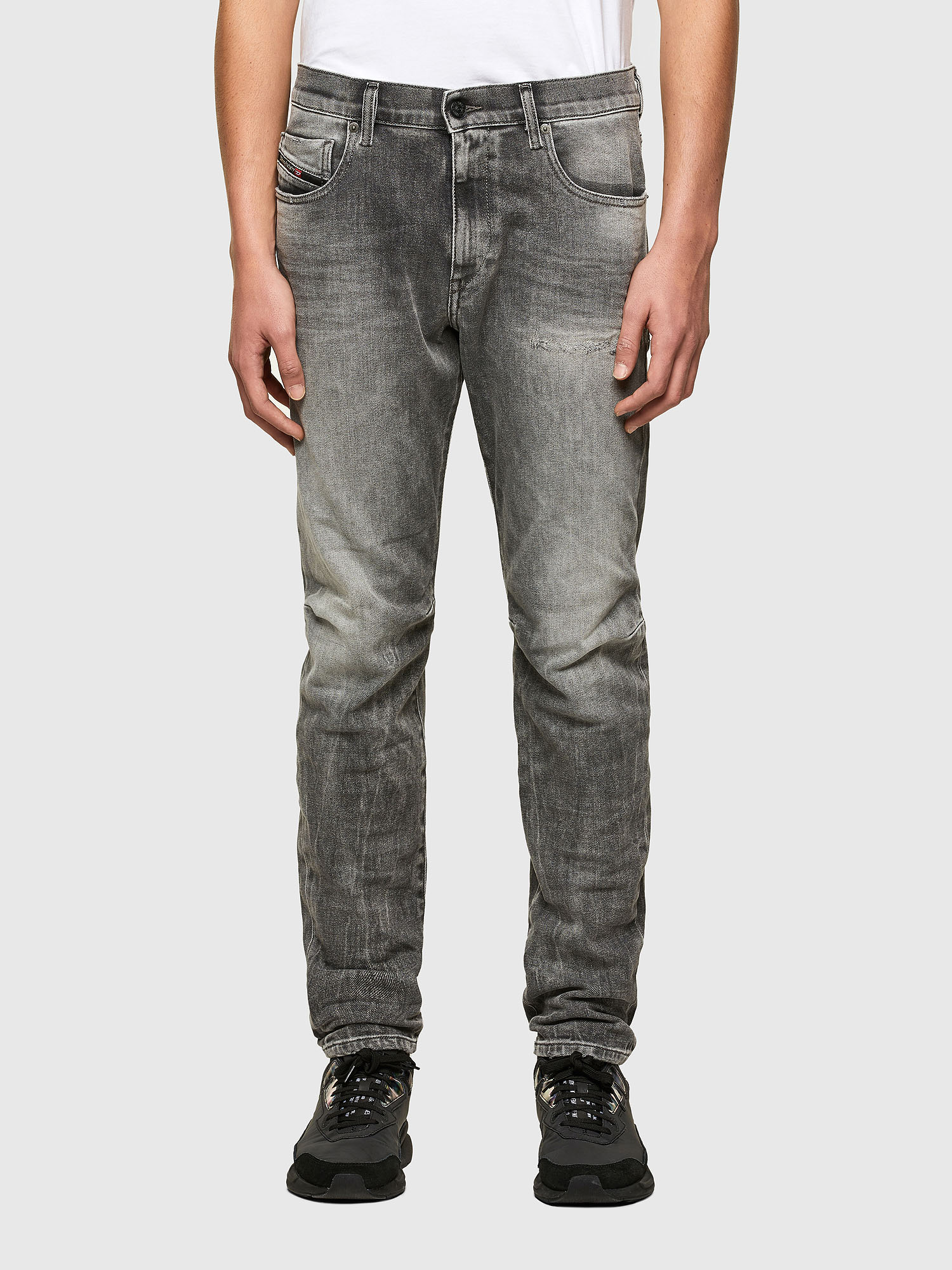 D-Strukt 009MY, Light Grey Diesel - D-Strukt 009MY, Light Grey - Jeans - Image 1