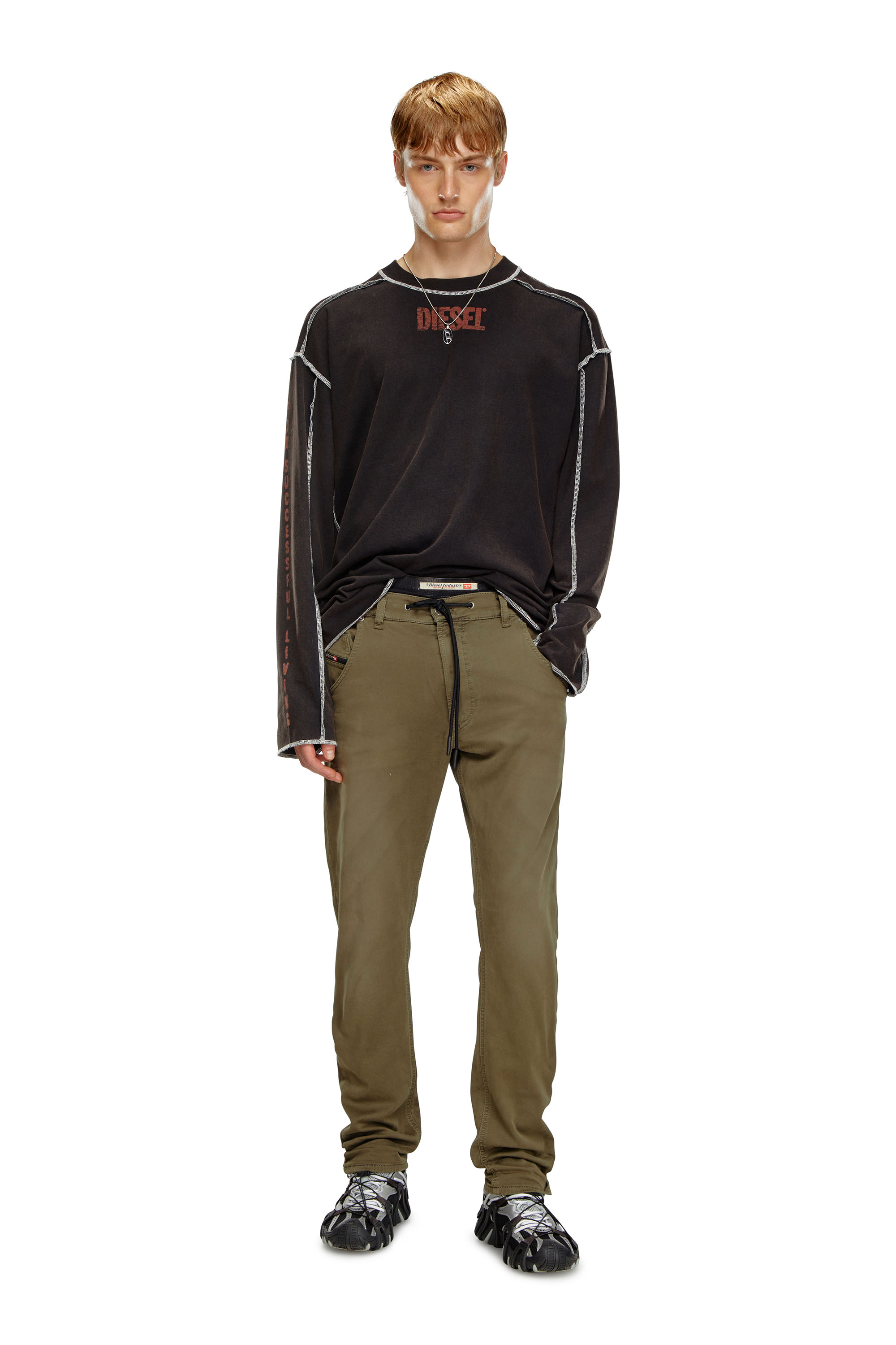 Diesel - Tapered 2030 D-Krooley Joggjeans® 0670M, Military Green - Image 1