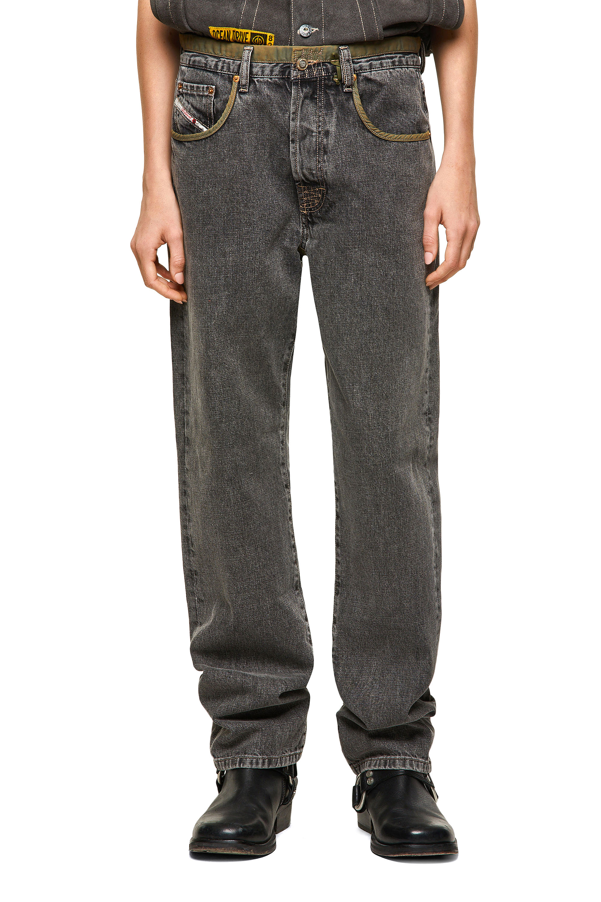 DxD-P3 0CBBH, Black/Dark grey Diesel - DxD-P3 0CBBH, Black/Dark grey - Jeans - Image 1
