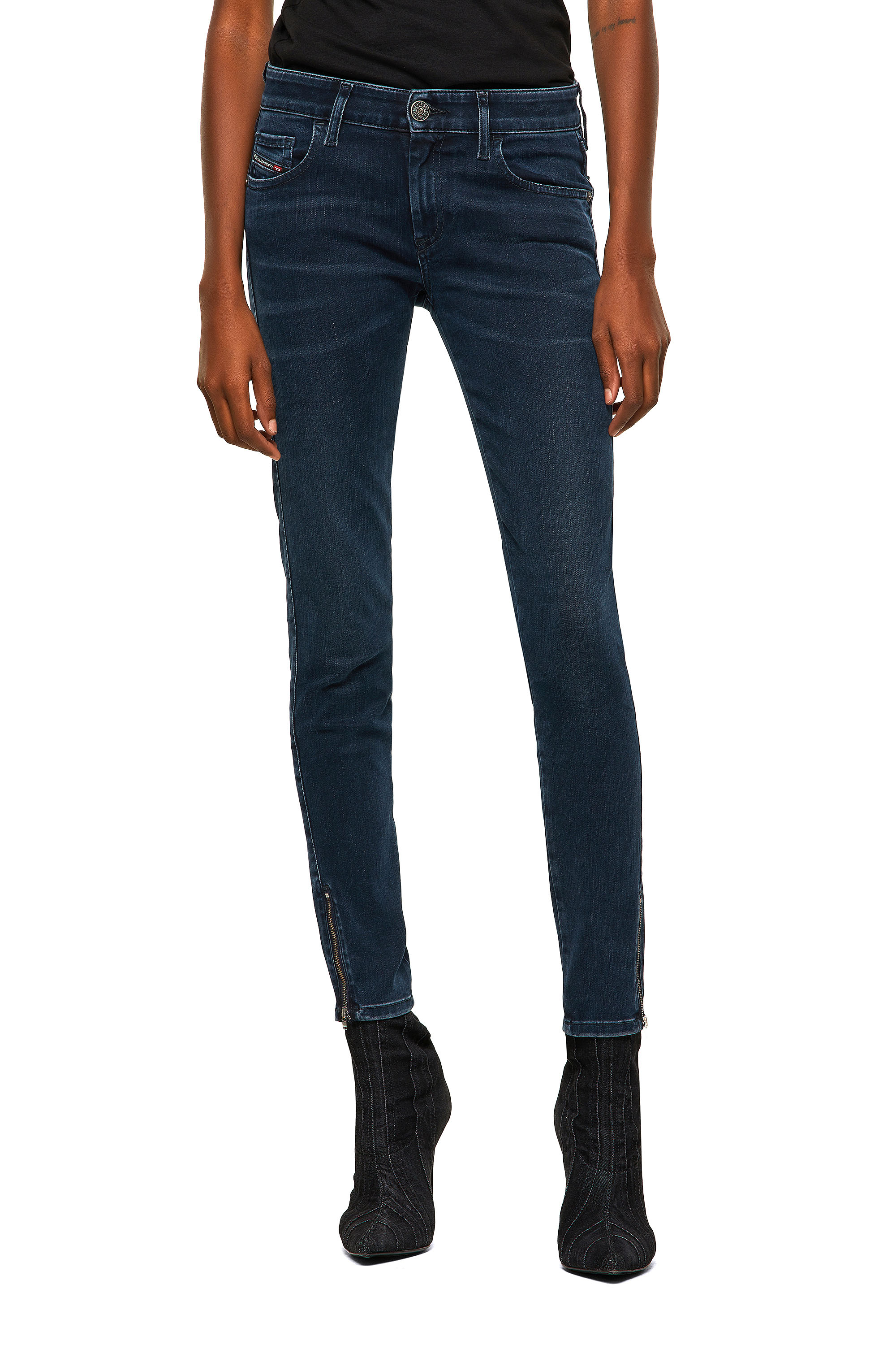 Slandy Low 009QF, Dark Blue Diesel - Slandy Low 009QF, Dark Blue - Jeans - Image 1