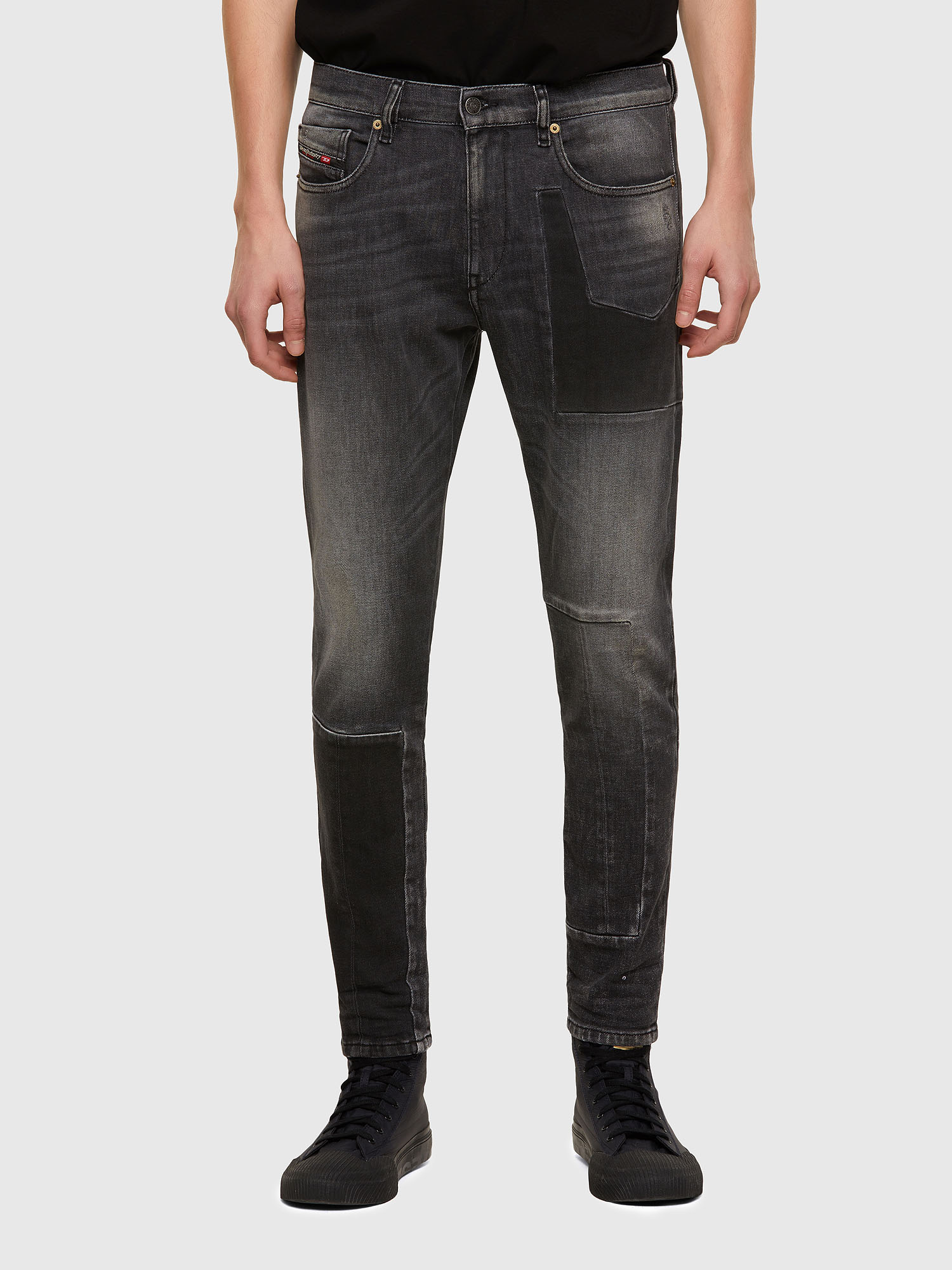 D-Strukt 009MZ, Black/Dark grey Diesel - D-Strukt 009MZ, Black/Dark grey - Jeans - Image 1